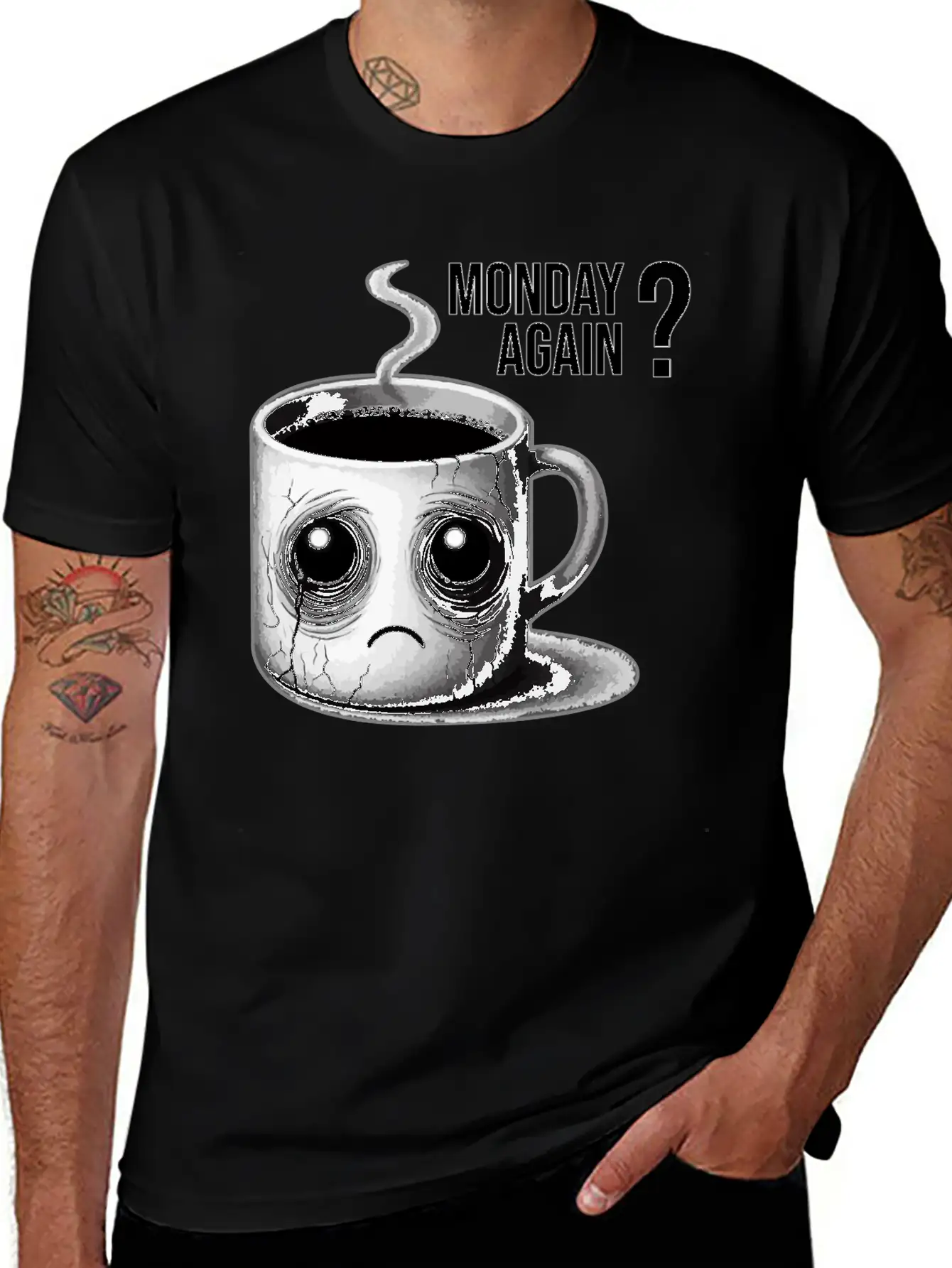 Monday Again Unisex Short Sleeve Soft Cotton T-Shirt – Casual Everyday Wear