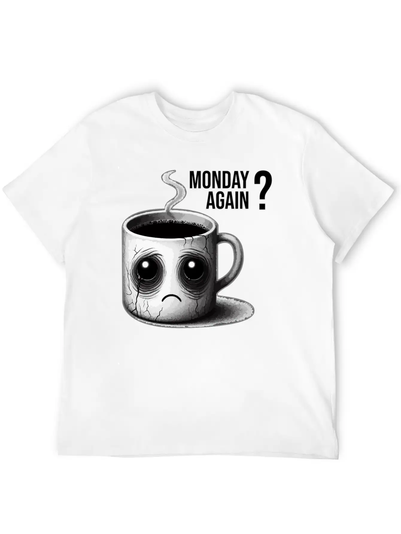 Monday Again Unisex Short Sleeve Soft Cotton T-Shirt – Casual Everyday Wear
