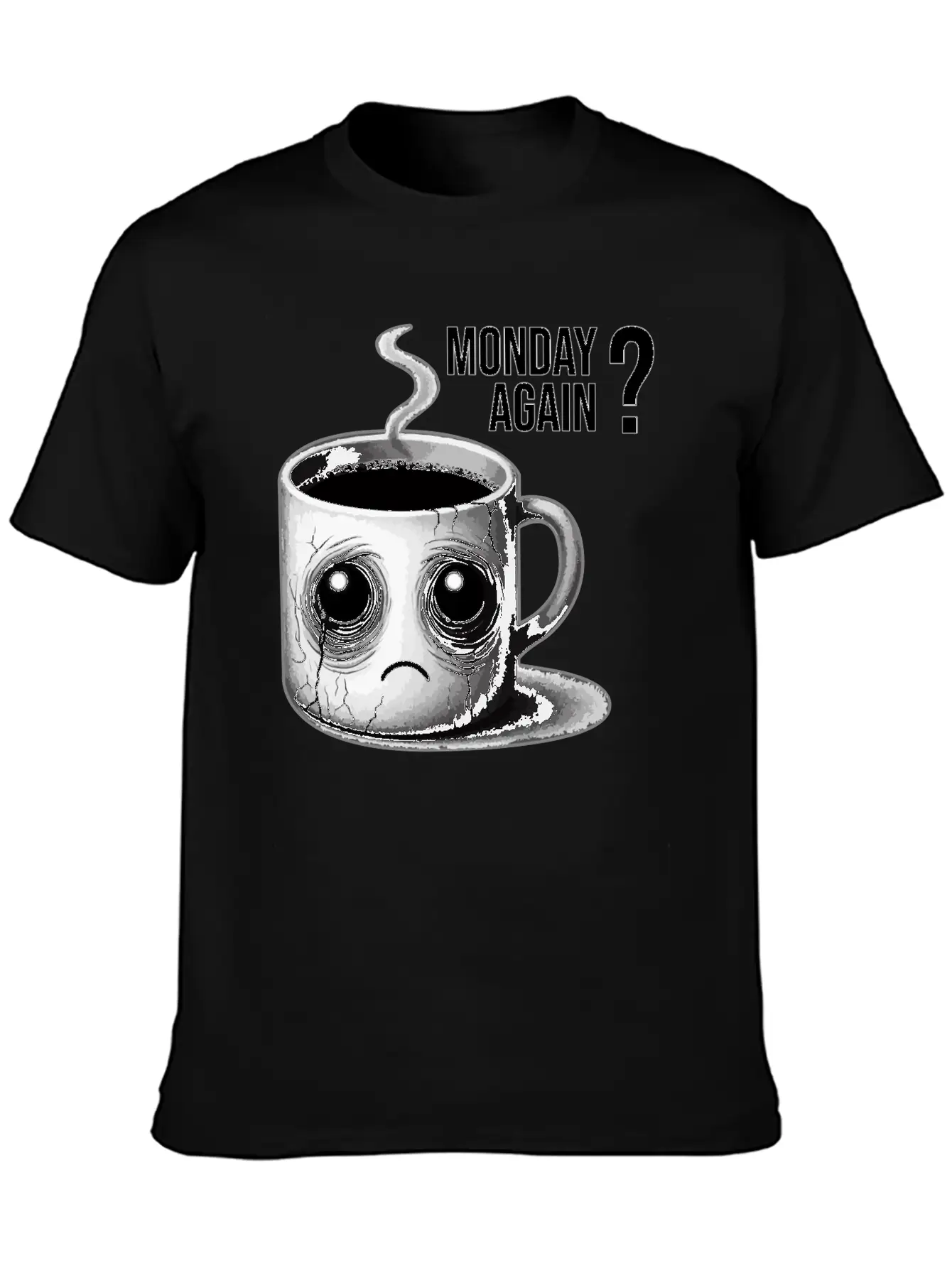 Monday Again Unisex Short Sleeve Soft Cotton T-Shirt – Casual Everyday Wear