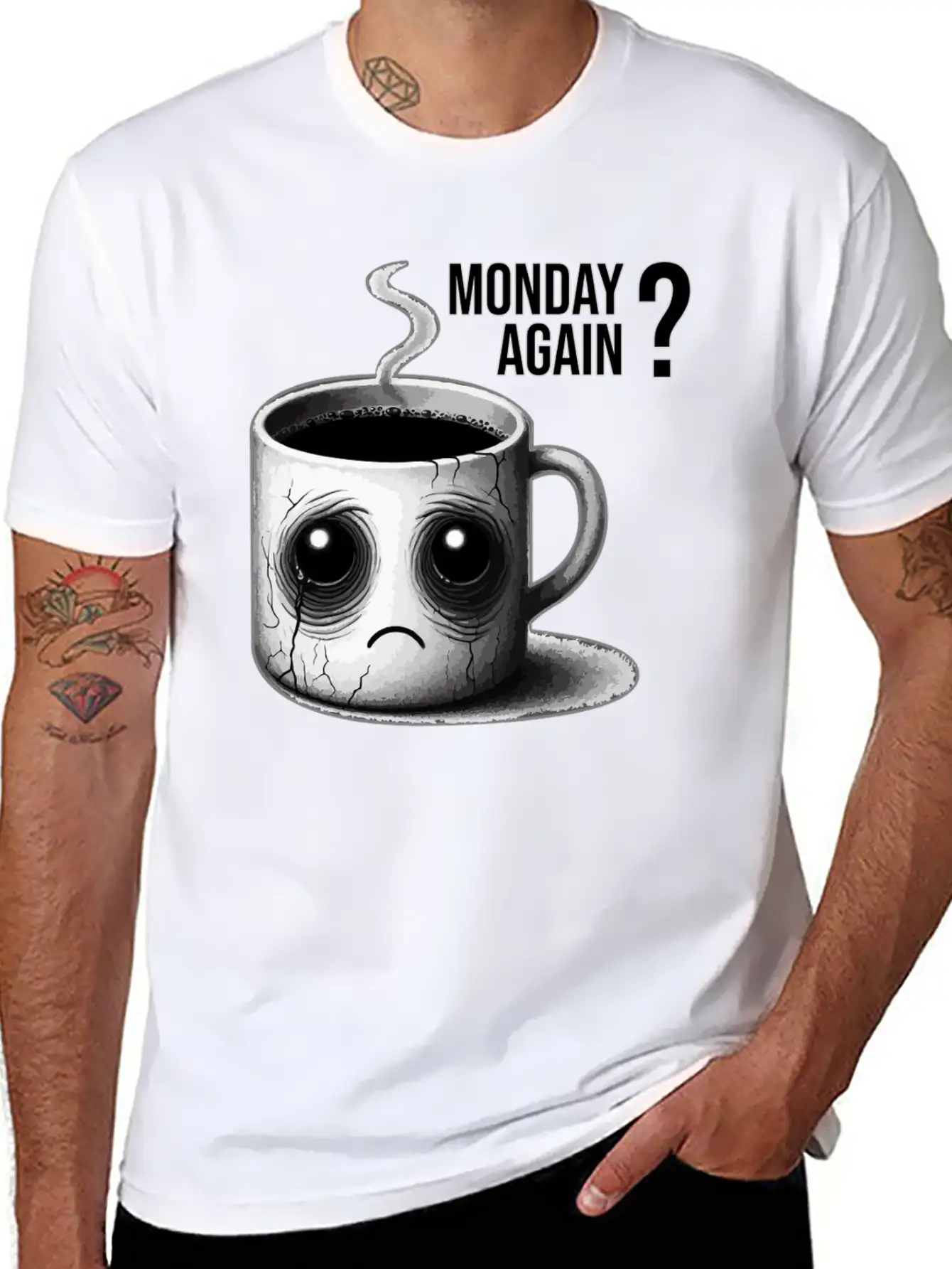 Monday Again Unisex Short Sleeve Soft Cotton T-Shirt – Casual Everyday Wear