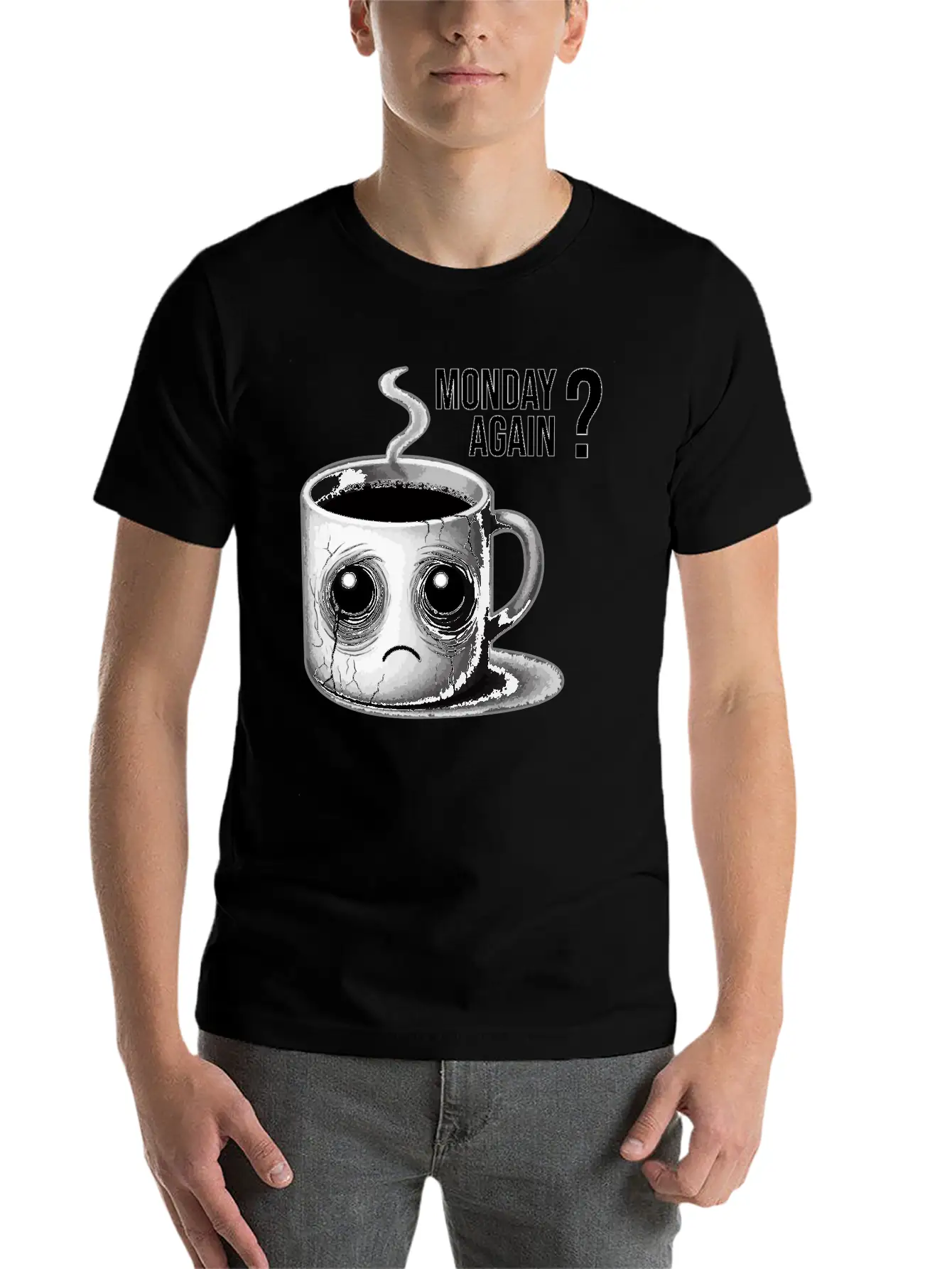 Monday Again Unisex Short Sleeve Soft Cotton T-Shirt – Casual Everyday Wear