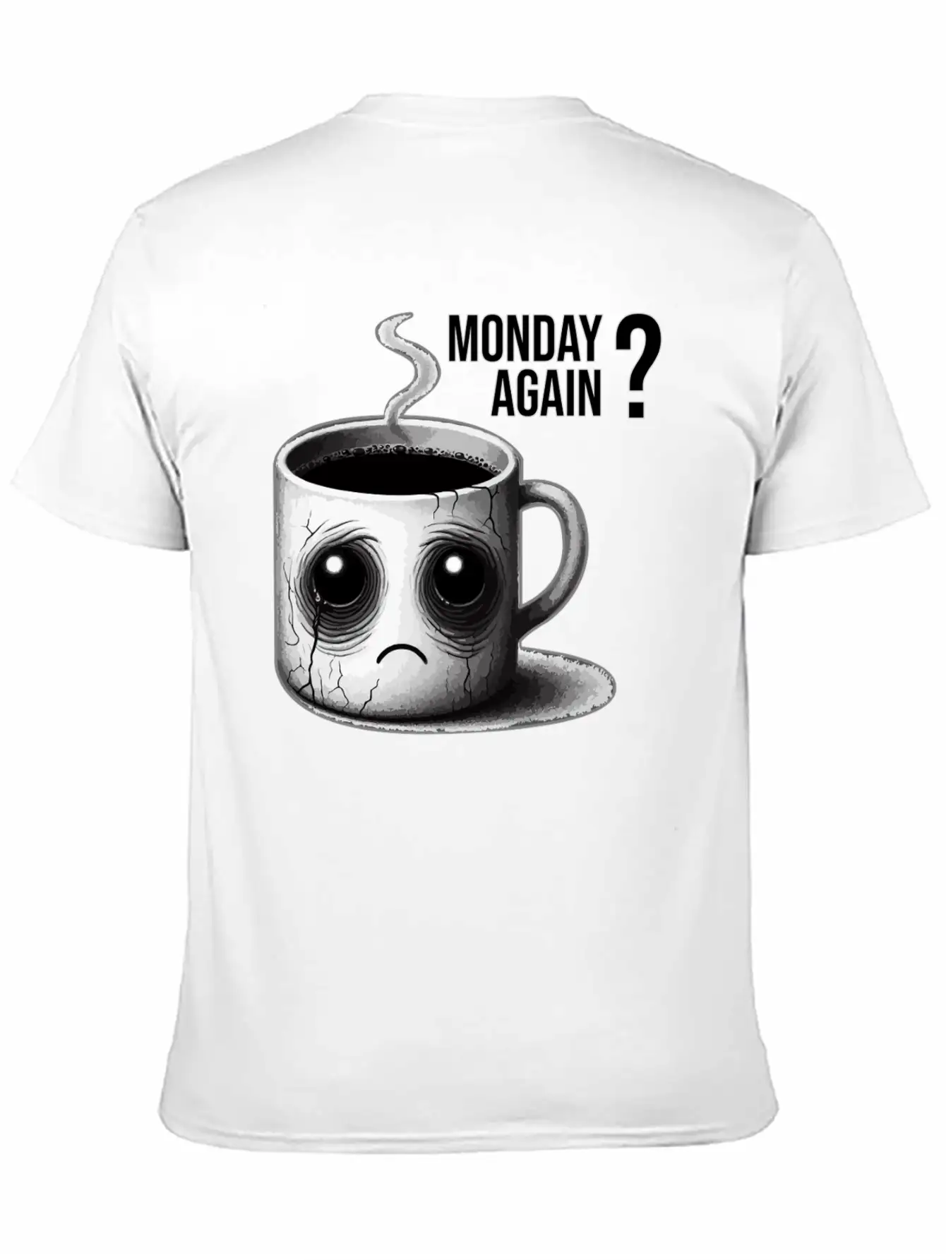 Monday Again Unisex Short Sleeve Soft Cotton T-Shirt – Casual Everyday Wear