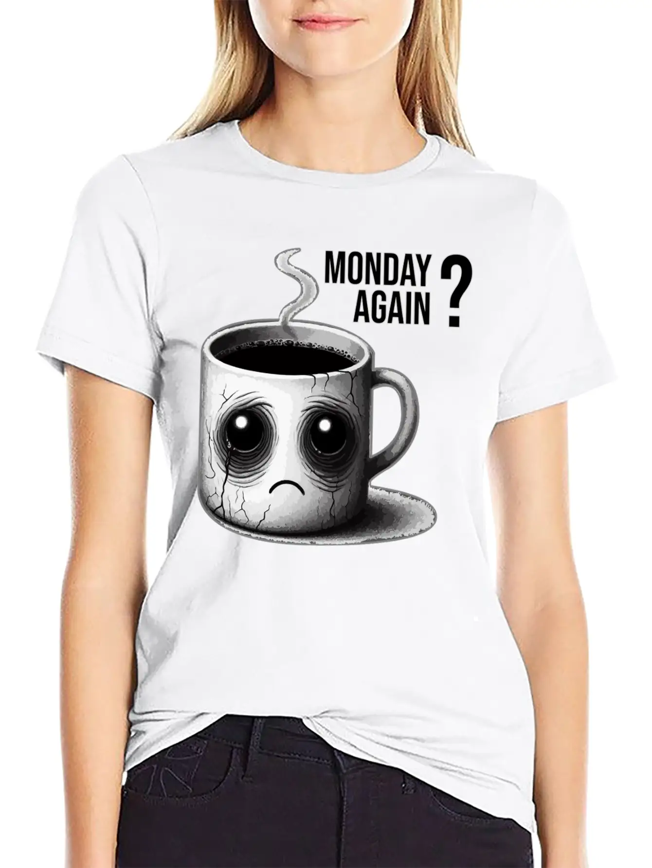 Monday Again Unisex Short Sleeve Soft Cotton T-Shirt – Casual Everyday Wear