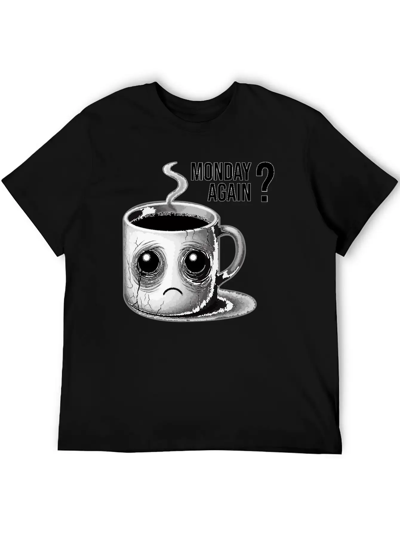 Monday Again Unisex Short Sleeve Soft Cotton T-Shirt – Casual Everyday Wear