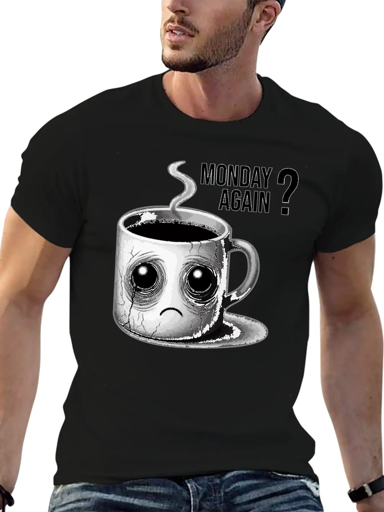 Monday Again Unisex Short Sleeve Soft Cotton T-Shirt – Casual Everyday Wear