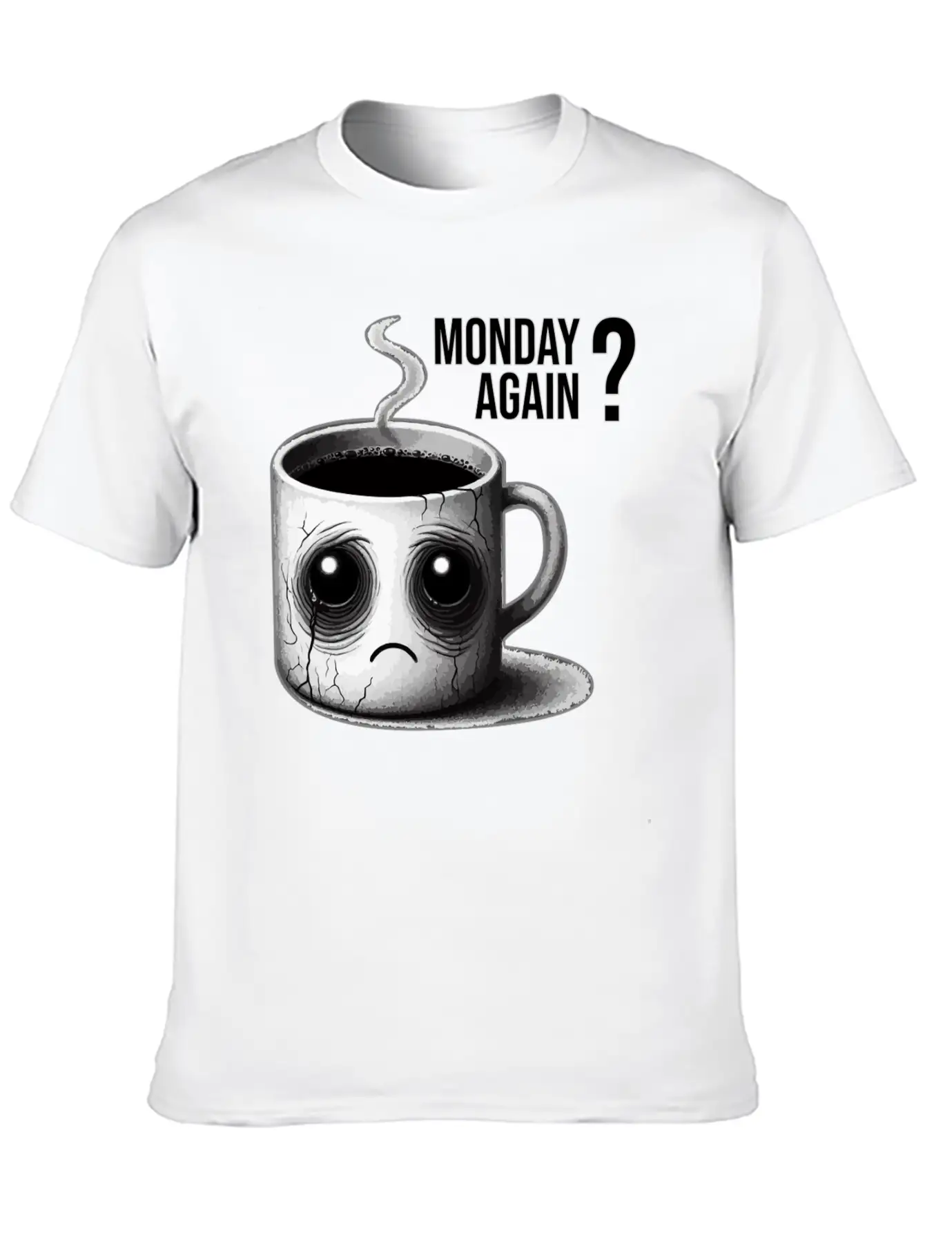 Monday Again Unisex Short Sleeve Soft Cotton T-Shirt – Casual Everyday Wear