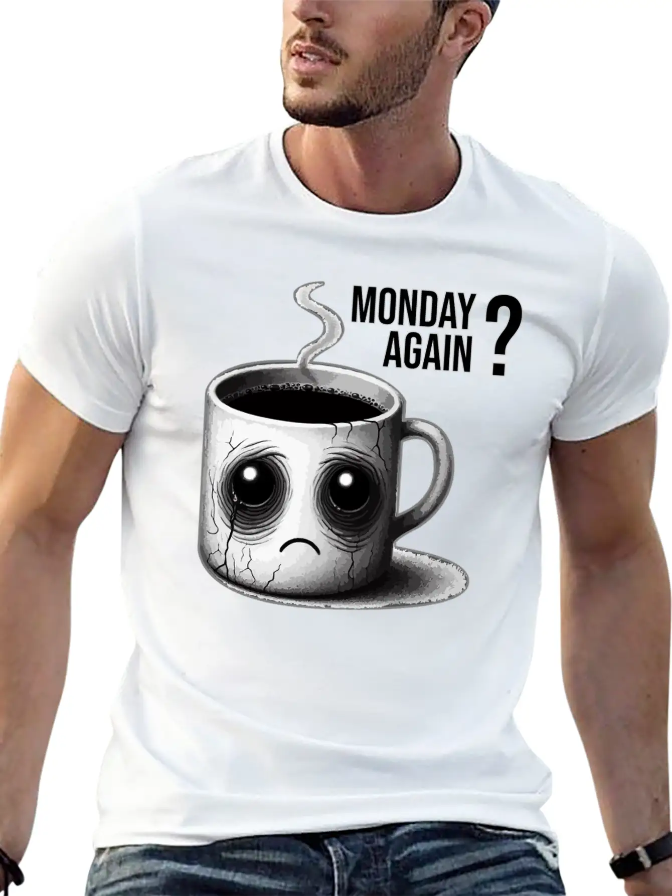 Monday Again Unisex Short Sleeve Soft Cotton T-Shirt – Casual Everyday Wear