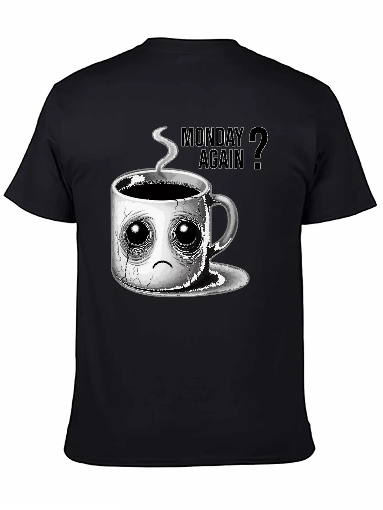 Monday Again Unisex Short Sleeve Soft Cotton T-Shirt – Casual Everyday Wear