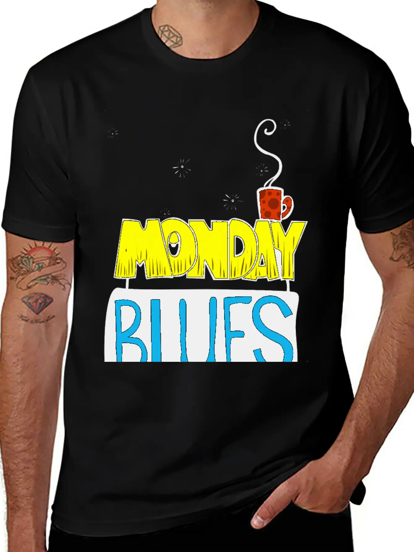 Monday Blues Stylish Everyday T-Shirt – Unisex Basic Cotton Tee