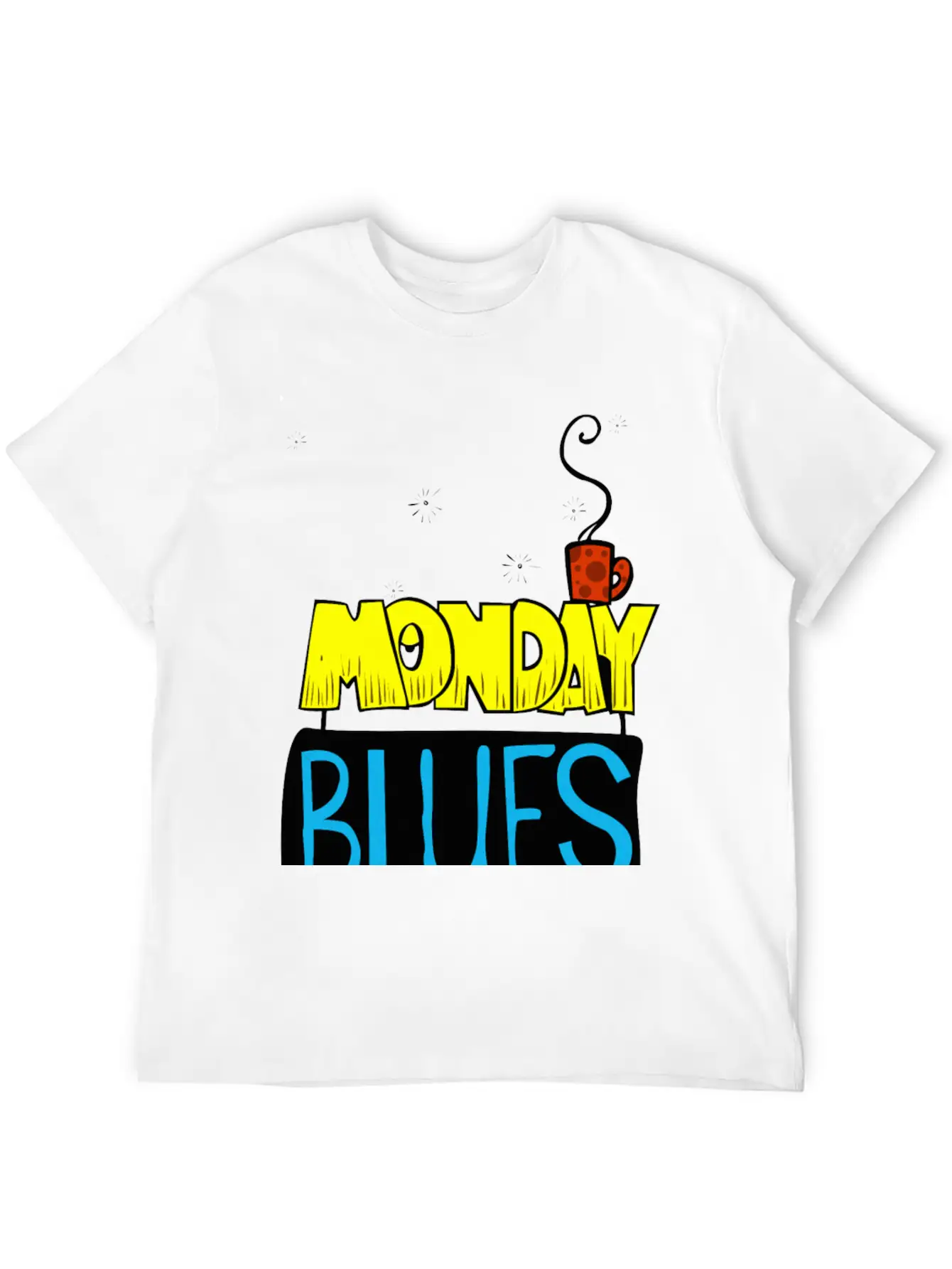 Monday Blues Stylish Everyday T-Shirt – Unisex Basic Cotton Tee