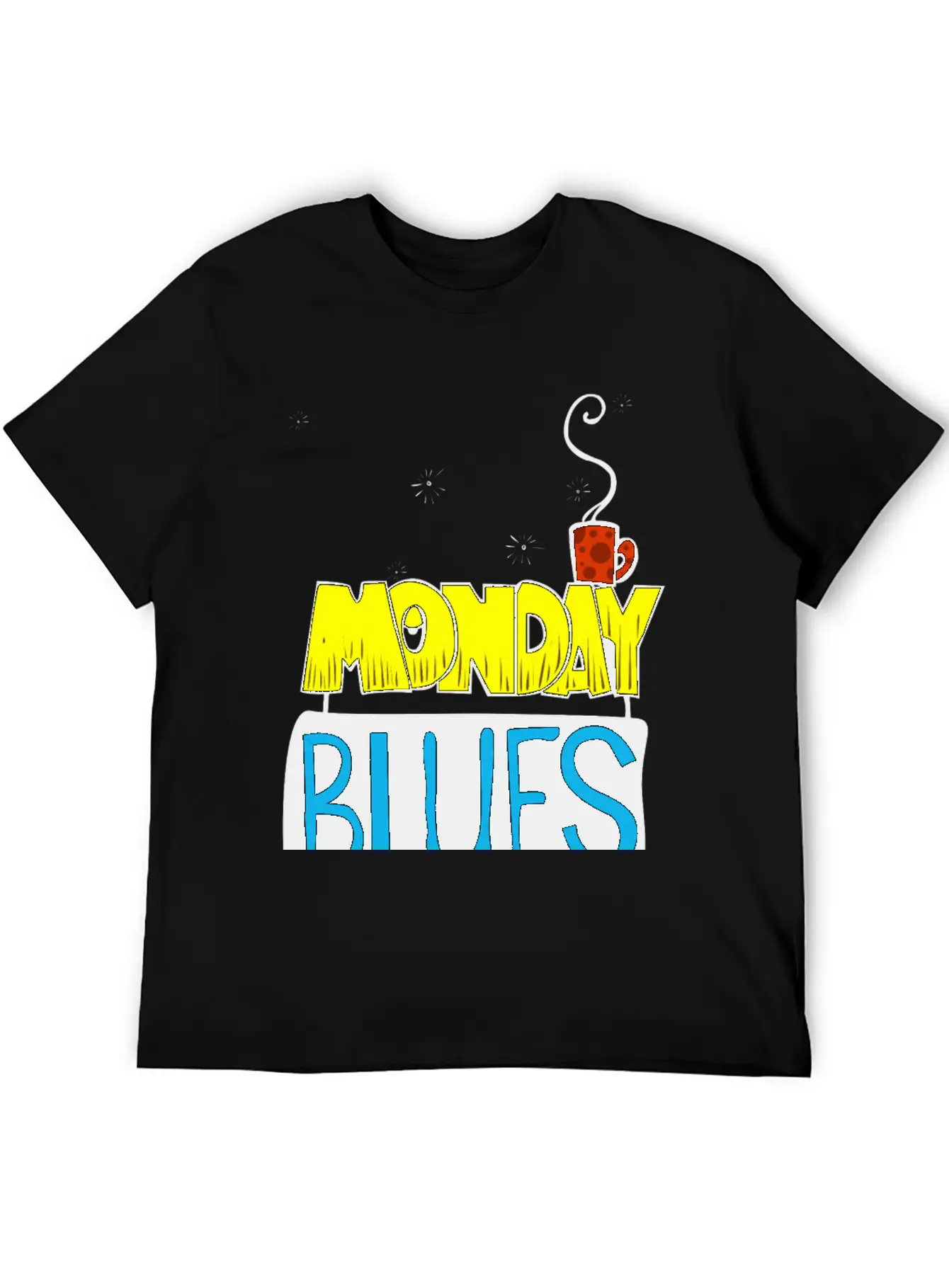 Monday Blues Stylish Everyday T-Shirt – Unisex Basic Cotton Tee