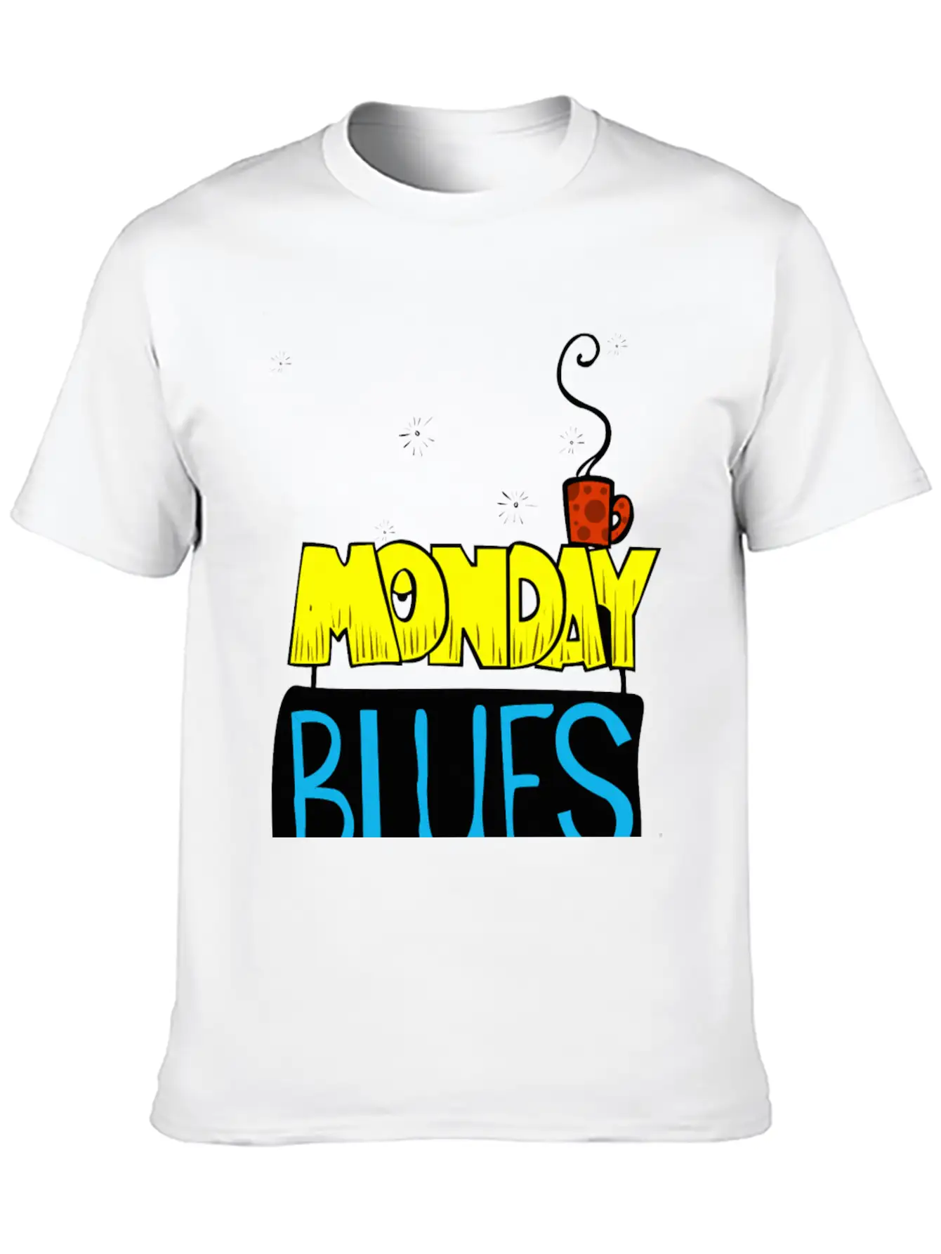 Monday Blues Stylish Everyday T-Shirt – Unisex Basic Cotton Tee