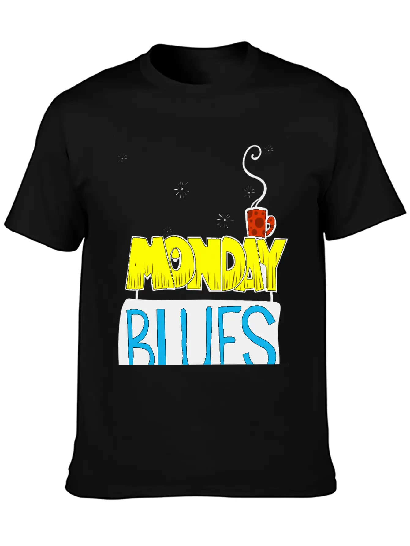 Monday Blues Stylish Everyday T-Shirt – Unisex Basic Cotton Tee