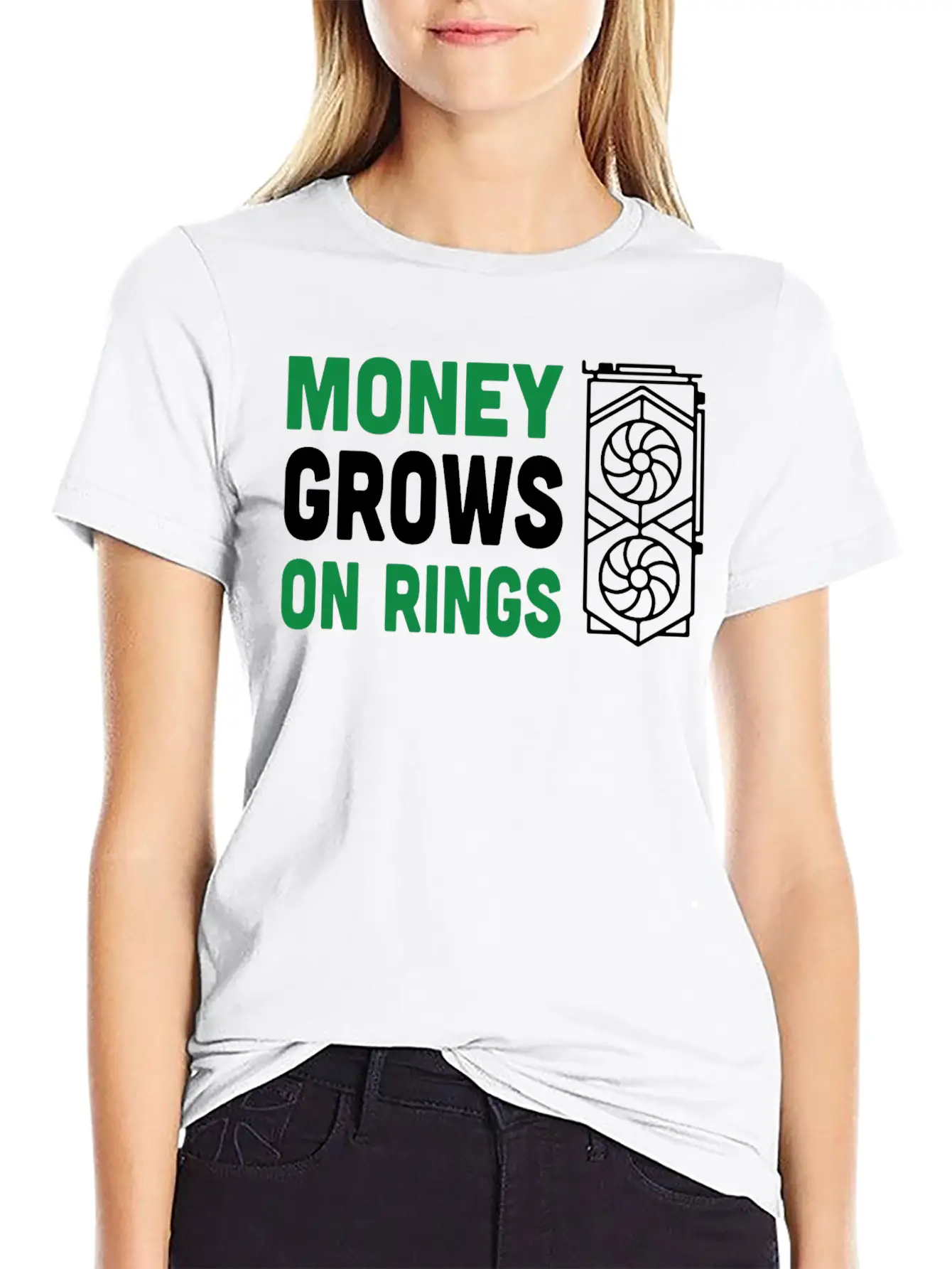 Money Grows On Rigs GPU Crypto Mining Comfortable Minimalist Graphic Tee – Summer Style Essential