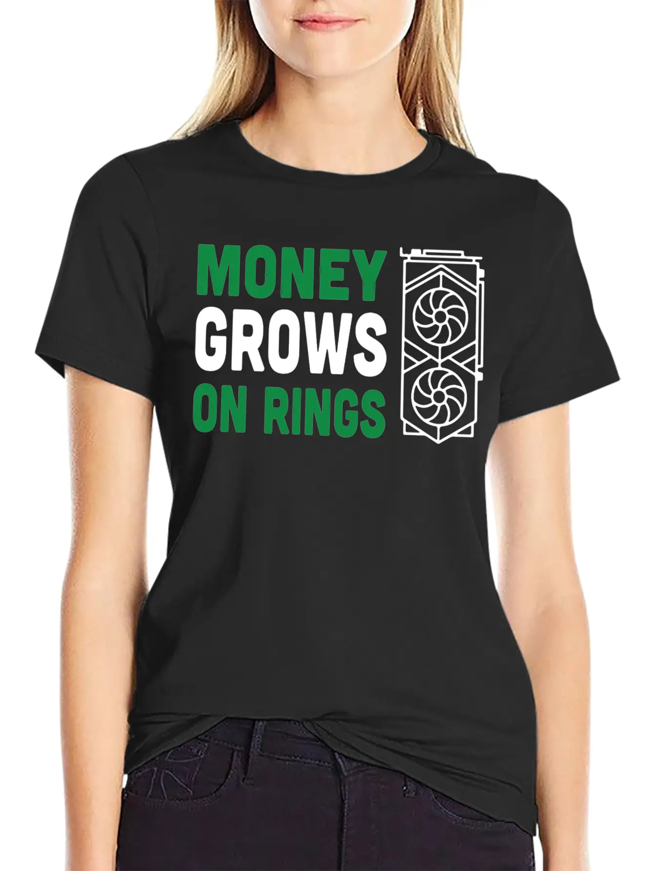 Money Grows On Rigs GPU Crypto Mining Comfortable Minimalist Graphic Tee – Summer Style Essential