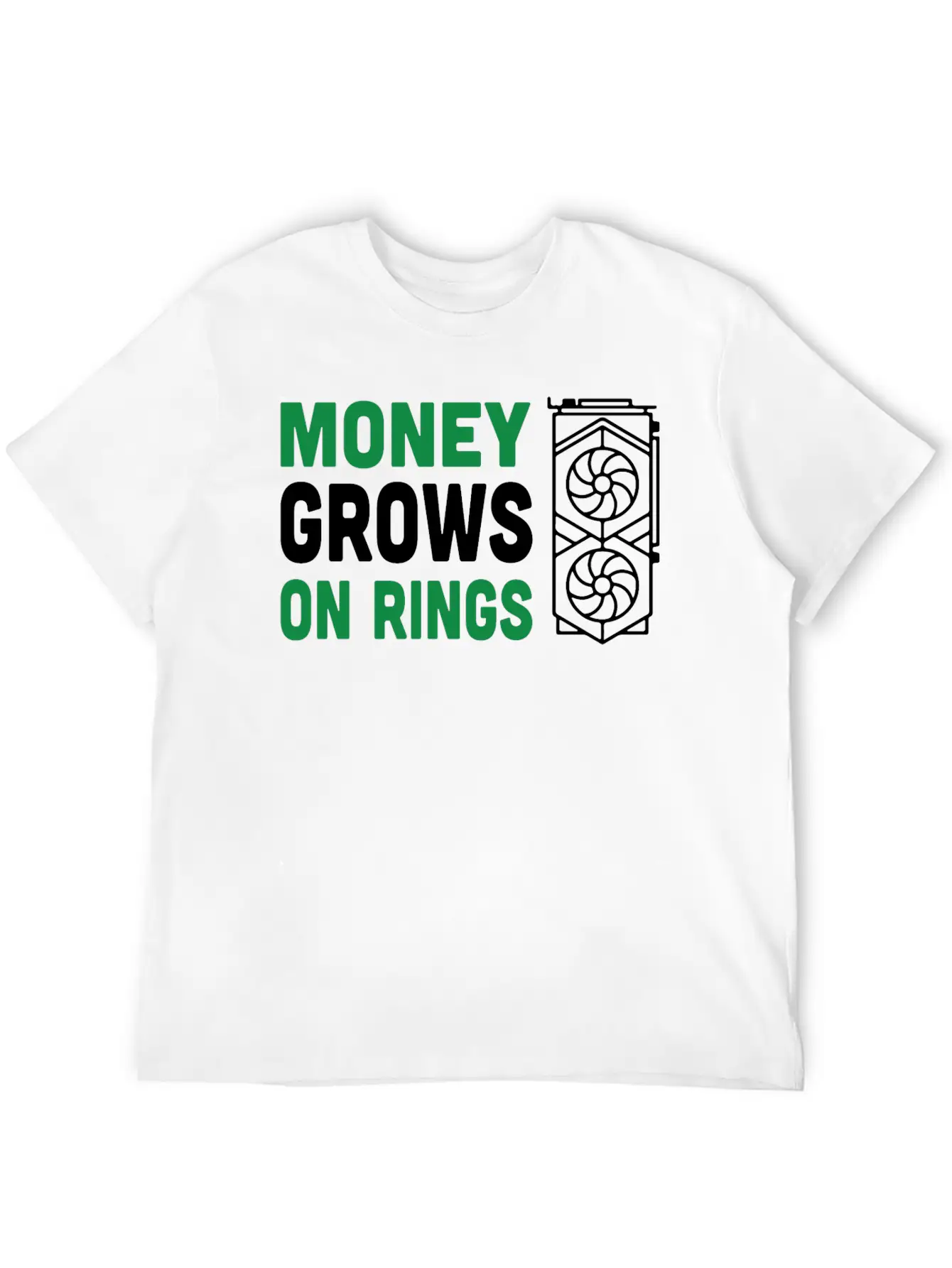 Money Grows On Rigs GPU Crypto Mining Comfortable Minimalist Graphic Tee – Summer Style Essential