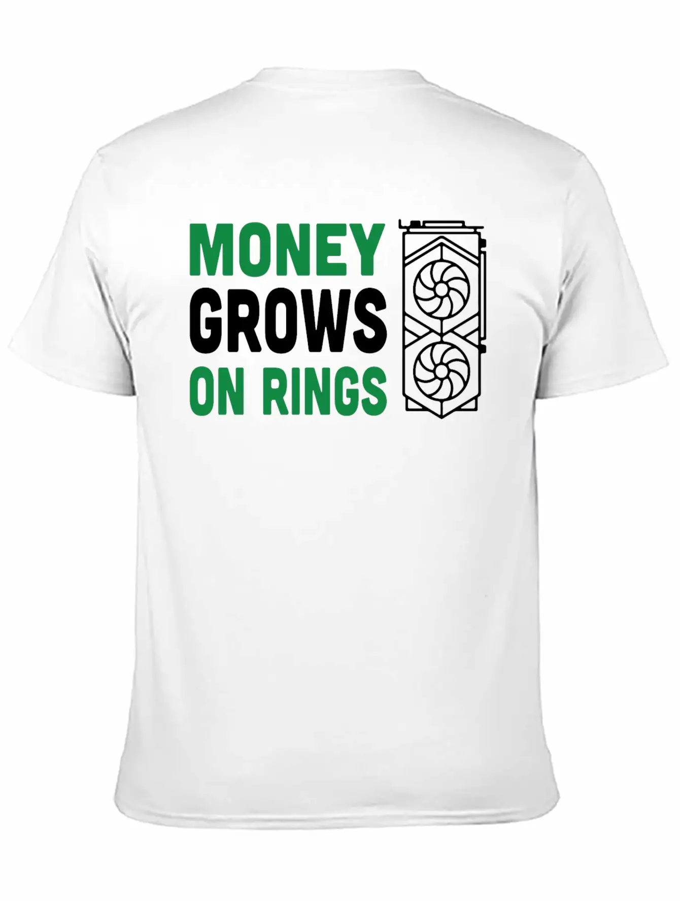 Money Grows On Rigs GPU Crypto Mining Comfortable Minimalist Graphic Tee – Summer Style Essential