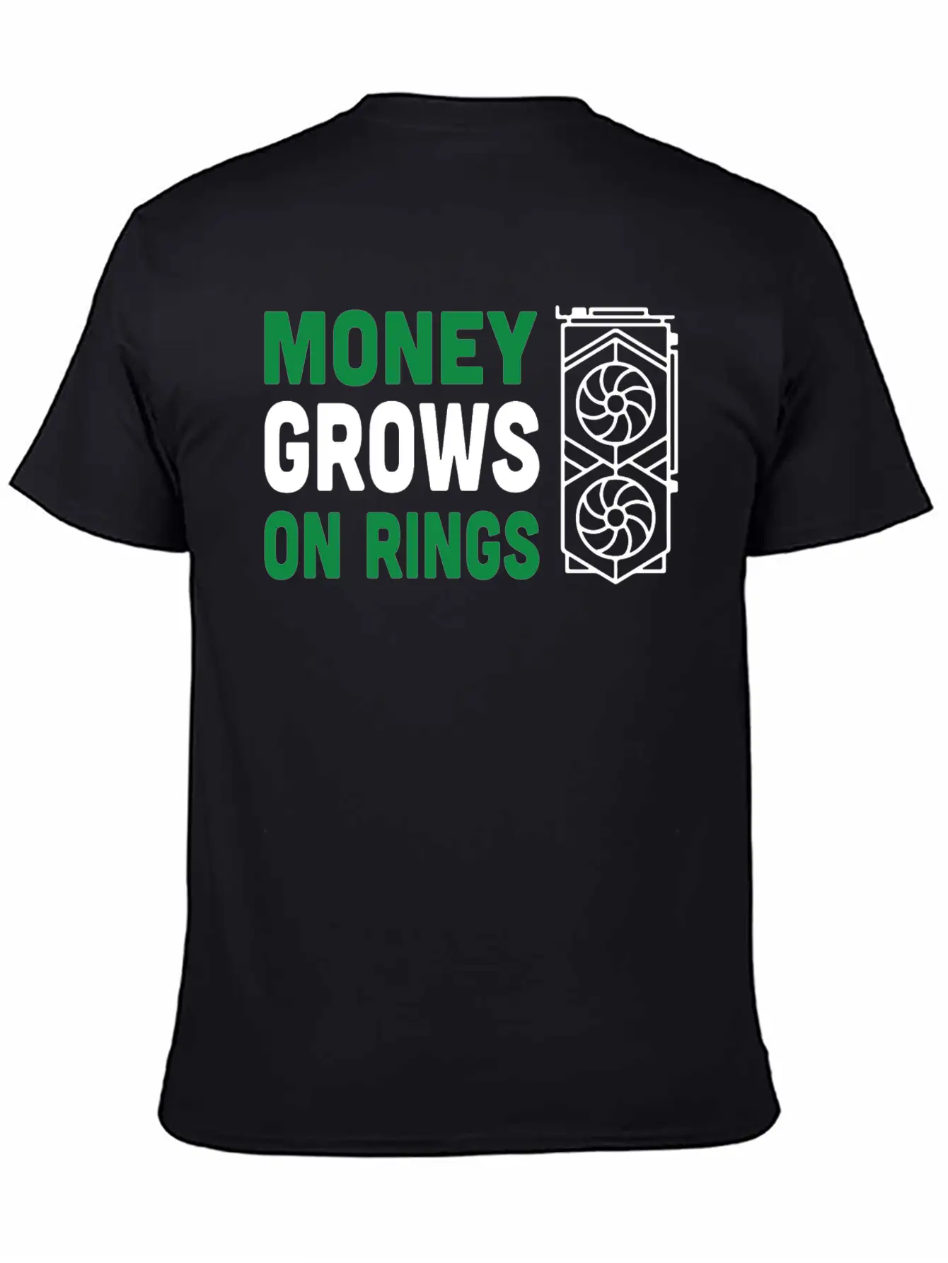 Money Grows On Rigs GPU Crypto Mining Comfortable Minimalist Graphic Tee – Summer Style Essential