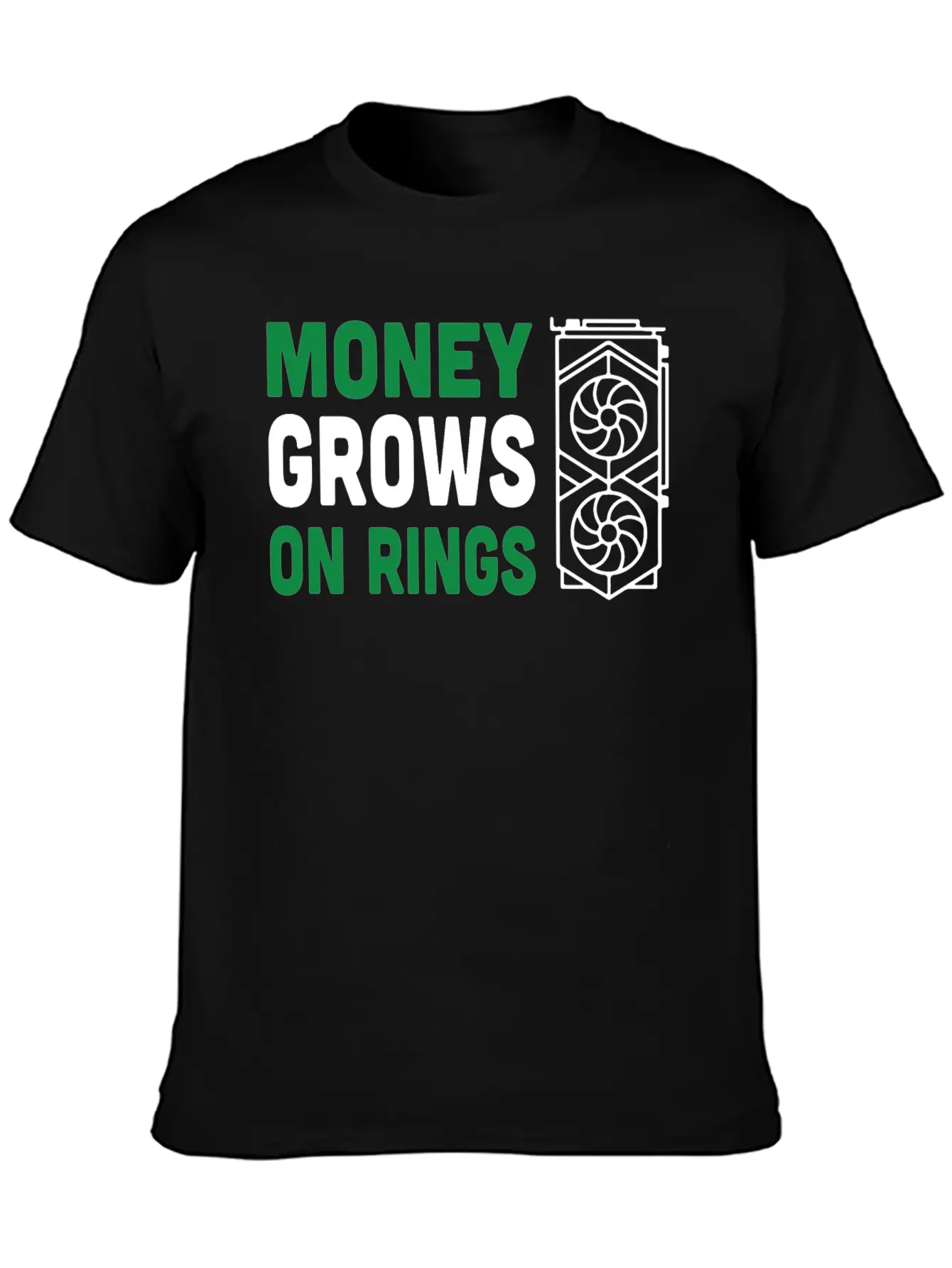 Money Grows On Rigs GPU Crypto Mining Comfortable Minimalist Graphic Tee – Summer Style Essential
