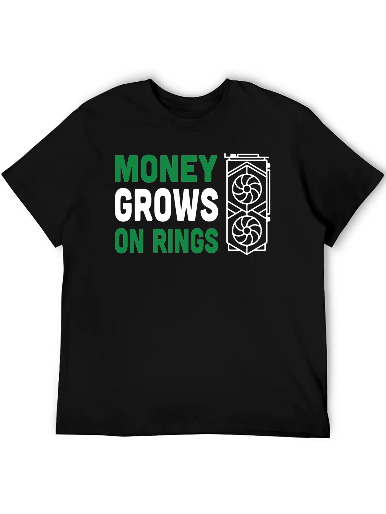 Money Grows On Rigs GPU Crypto Mining Comfortable Minimalist Graphic Tee – Summer Style Essential