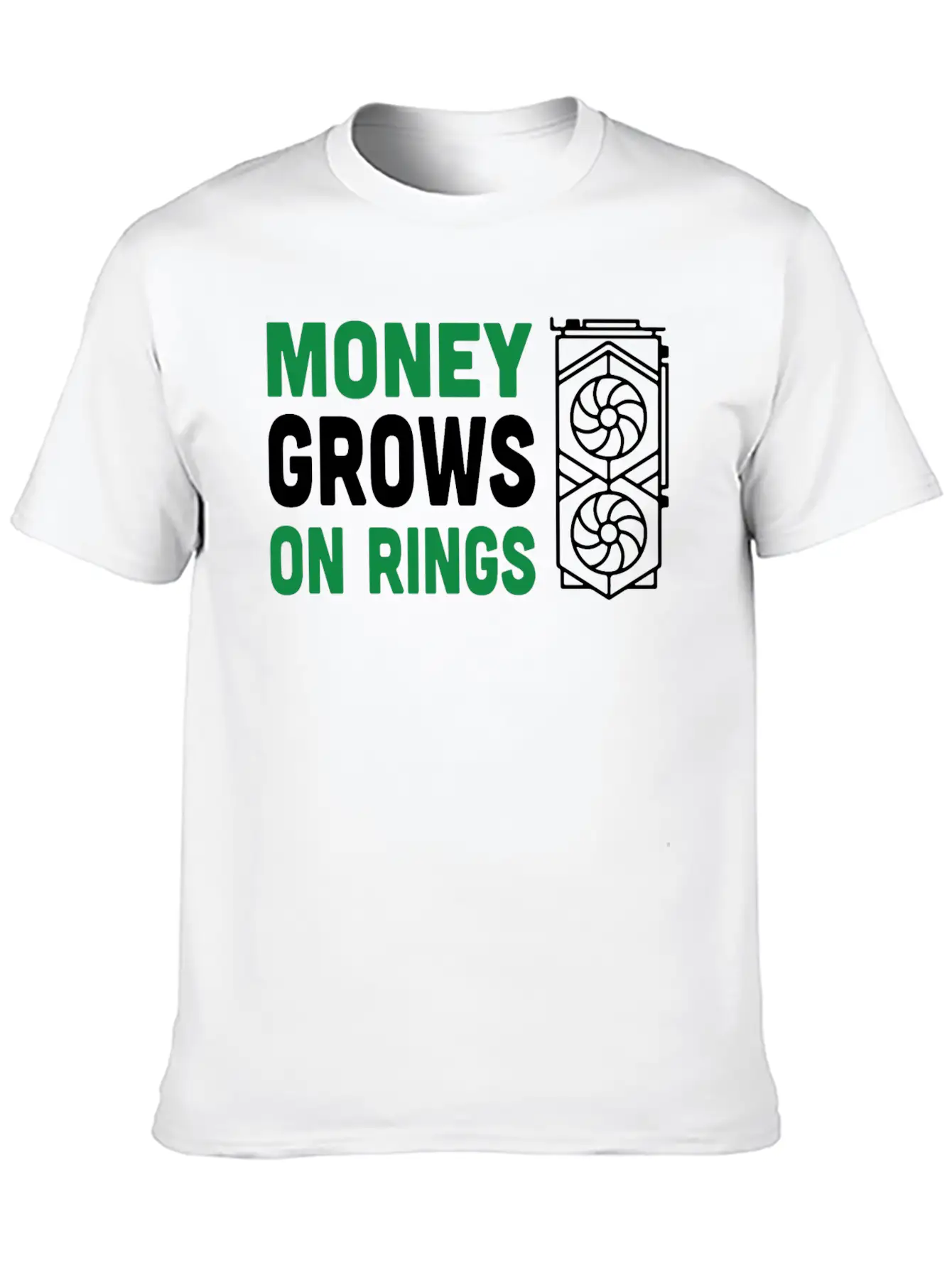 Money Grows On Rigs GPU Crypto Mining Comfortable Minimalist Graphic Tee – Summer Style Essential