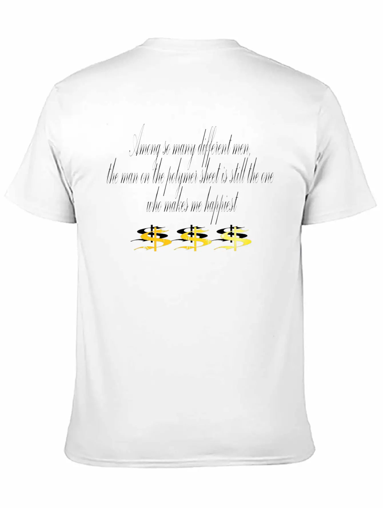 Money Unisex Short Sleeve Soft Cotton T-Shirt – Casual Everyday Wear