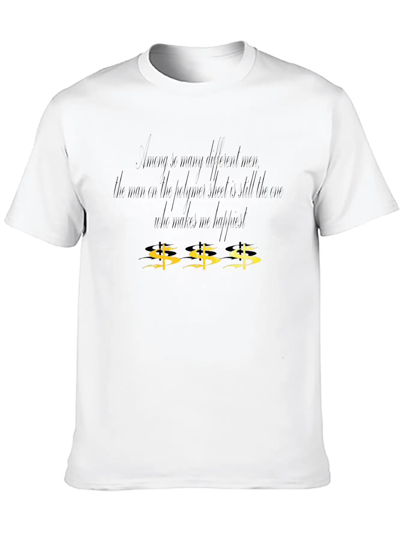 Money Unisex Short Sleeve Soft Cotton T-Shirt – Casual Everyday Wear