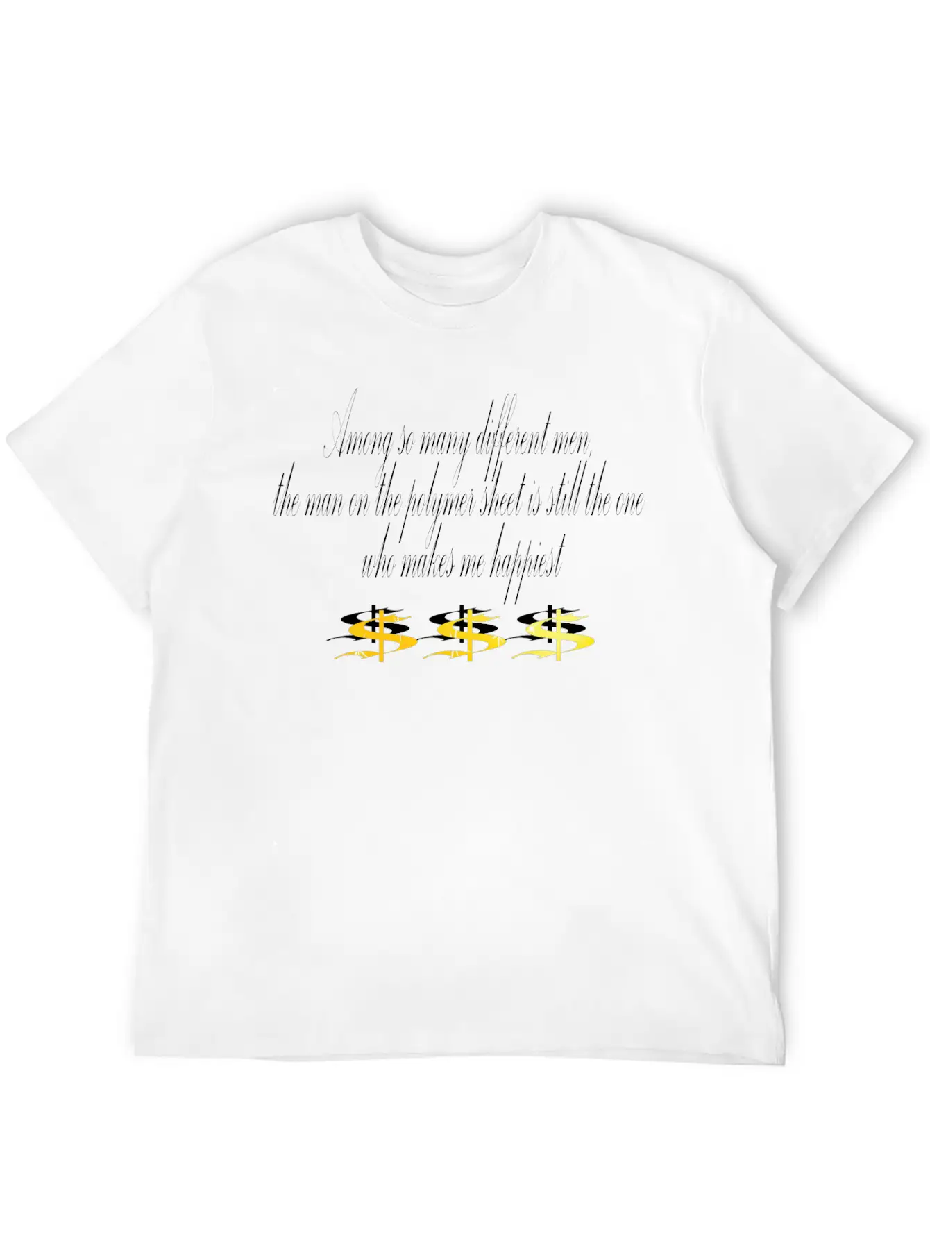 Money Unisex Short Sleeve Soft Cotton T-Shirt – Casual Everyday Wear