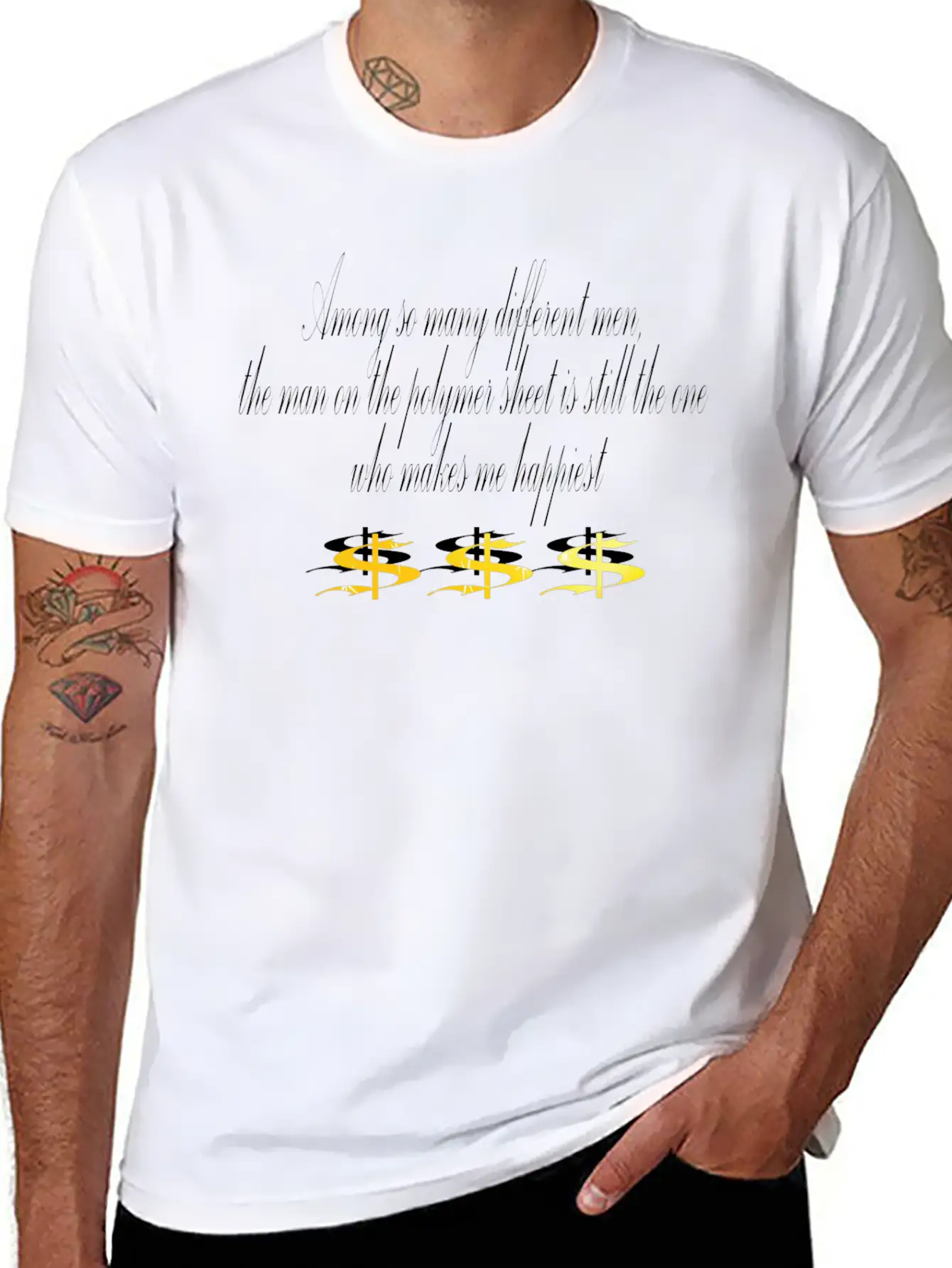 Money Unisex Short Sleeve Soft Cotton T-Shirt – Casual Everyday Wear