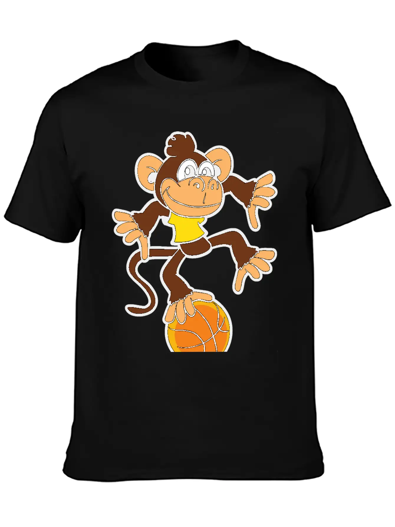 Monkey Ape Basketball Player Games Sports Basic Graphic T-Shirt – Daily Comfort In Soft Cotton
