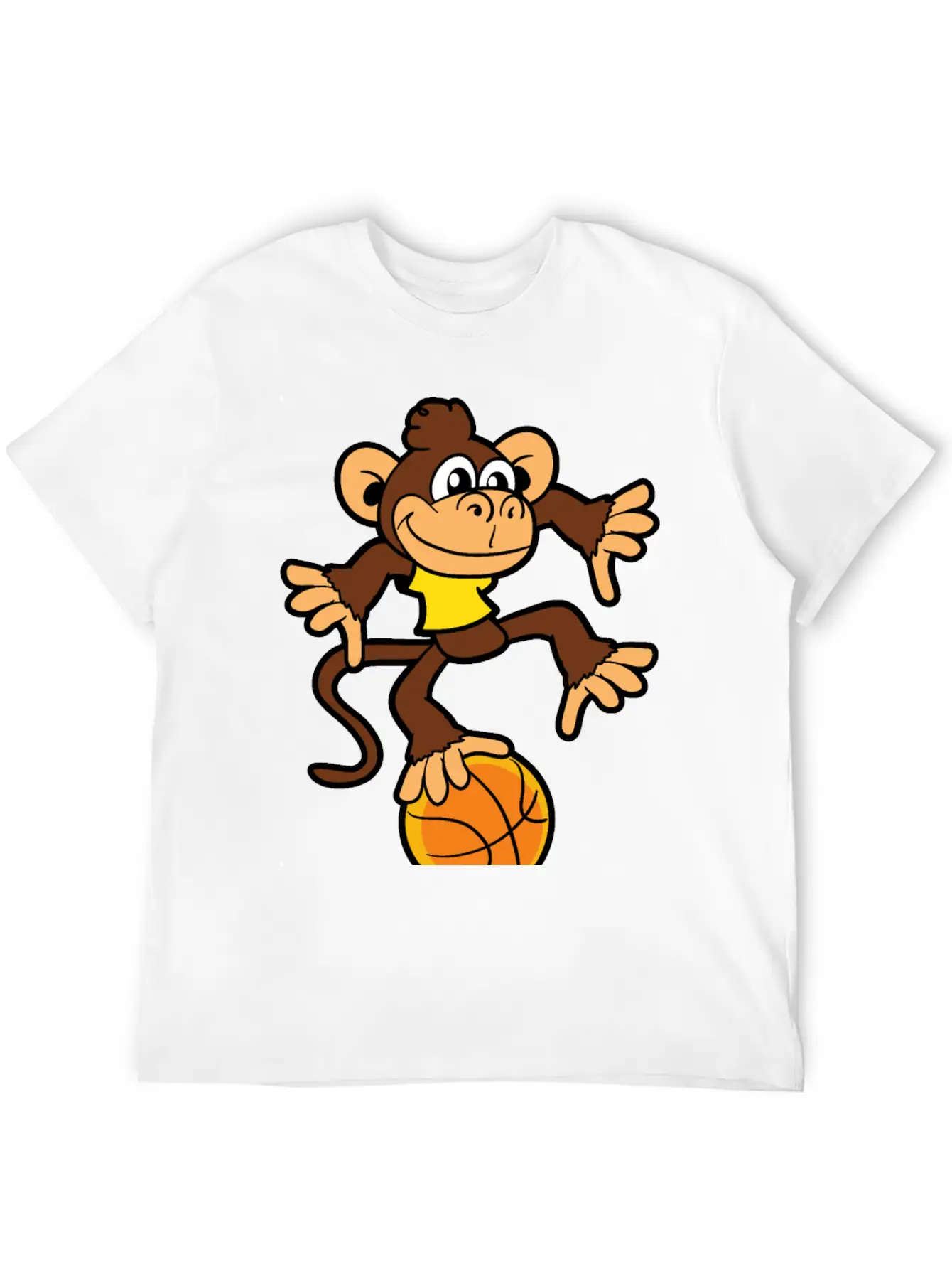 Monkey Ape Basketball Player Games Sports Basic Graphic T-Shirt – Daily Comfort In Soft Cotton