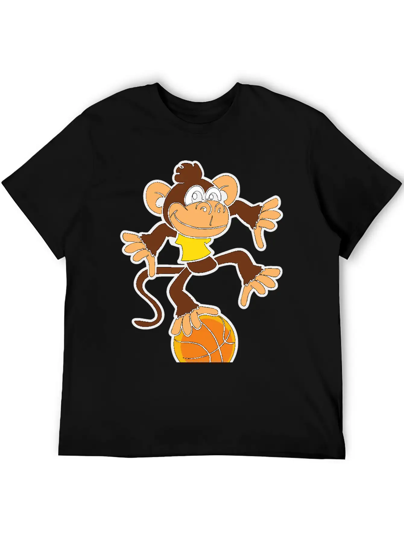 Monkey Ape Basketball Player Games Sports Basic Graphic T-Shirt – Daily Comfort In Soft Cotton