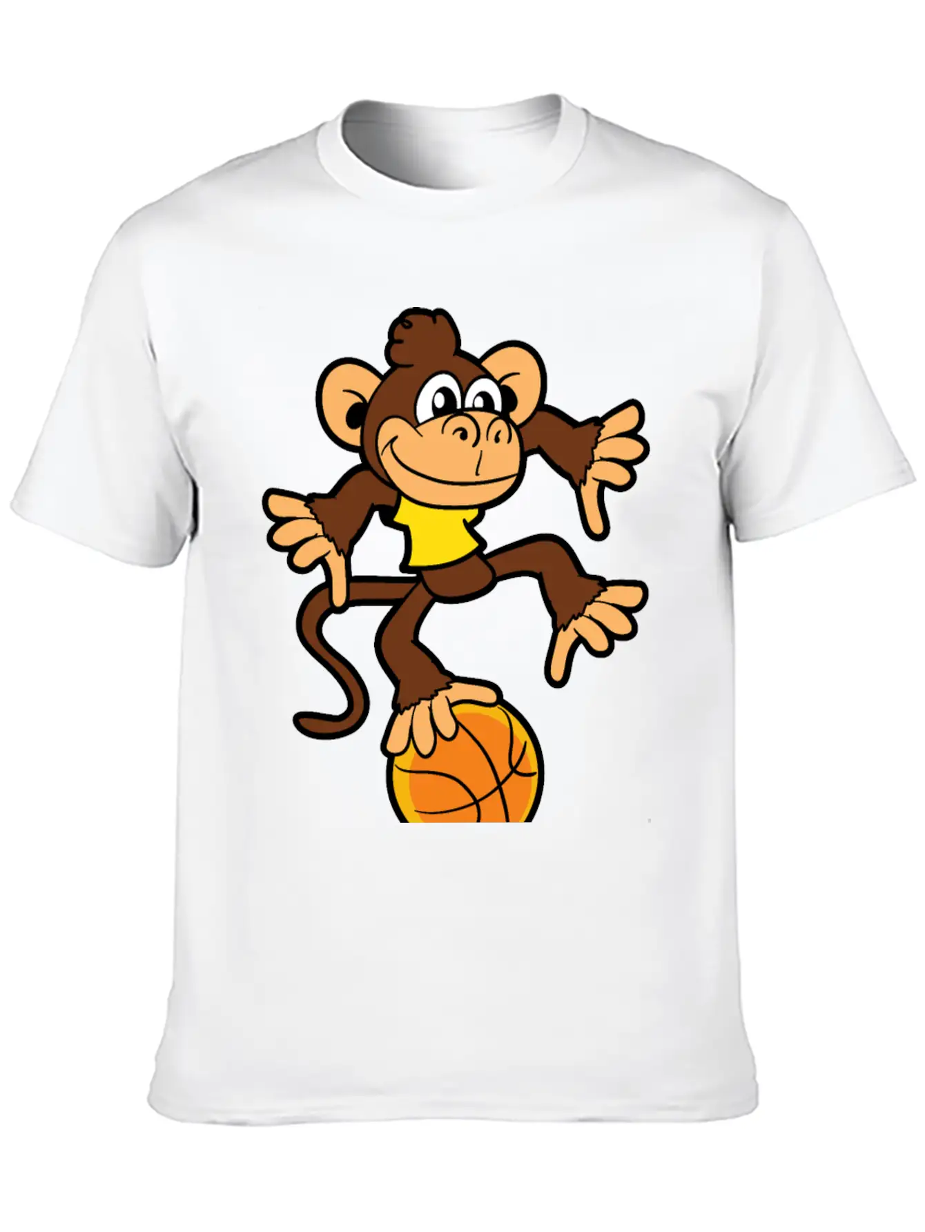 Monkey Ape Basketball Player Games Sports Basic Graphic T-Shirt – Daily Comfort In Soft Cotton