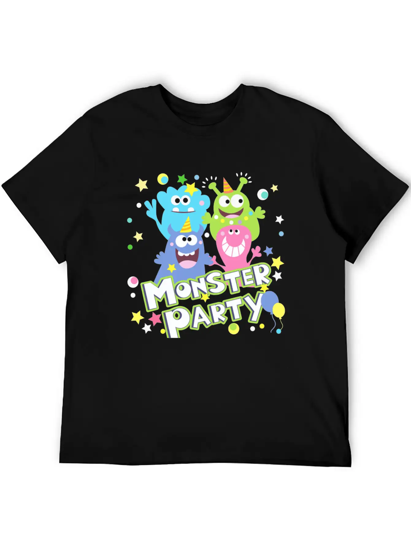 Monster Party Essential Unisex Summer Tee – Soft Cotton Casual Fit