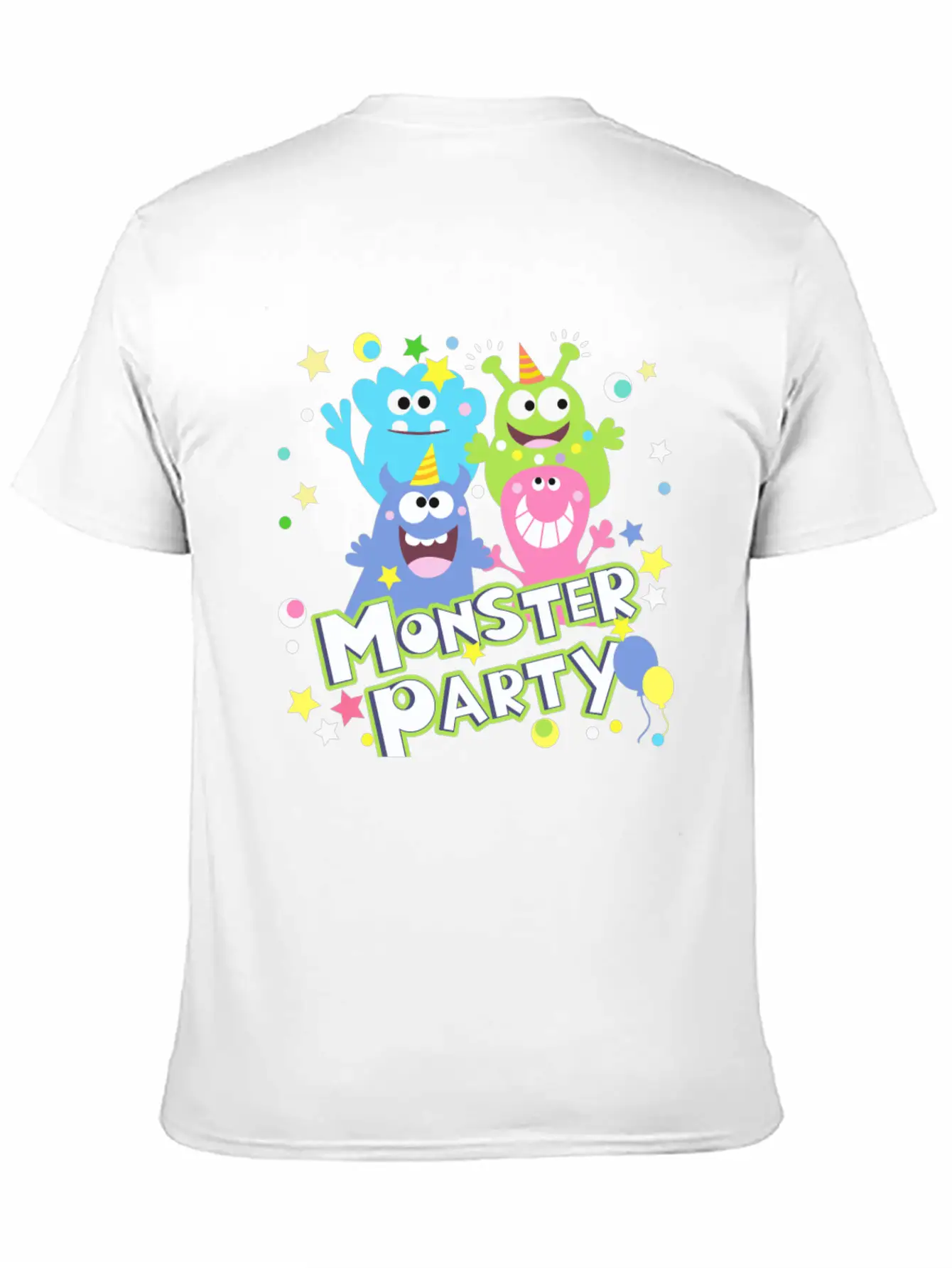 Monster Party Essential Unisex Summer Tee – Soft Cotton Casual Fit