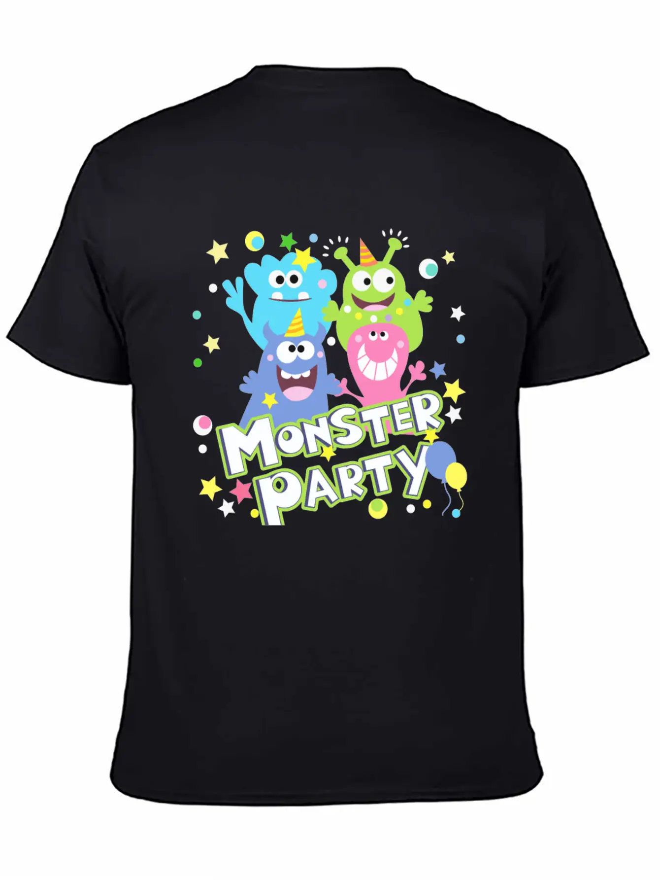Monster Party Essential Unisex Summer Tee – Soft Cotton Casual Fit