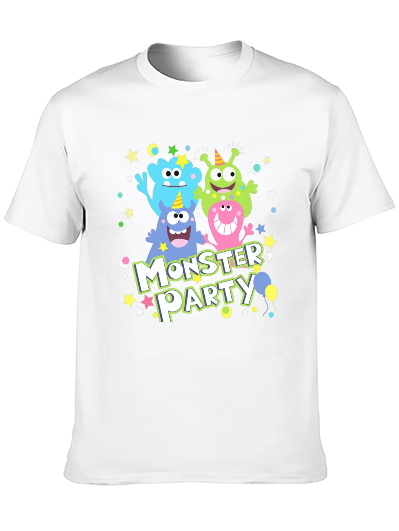 Monster Party Essential Unisex Summer Tee – Soft Cotton Casual Fit