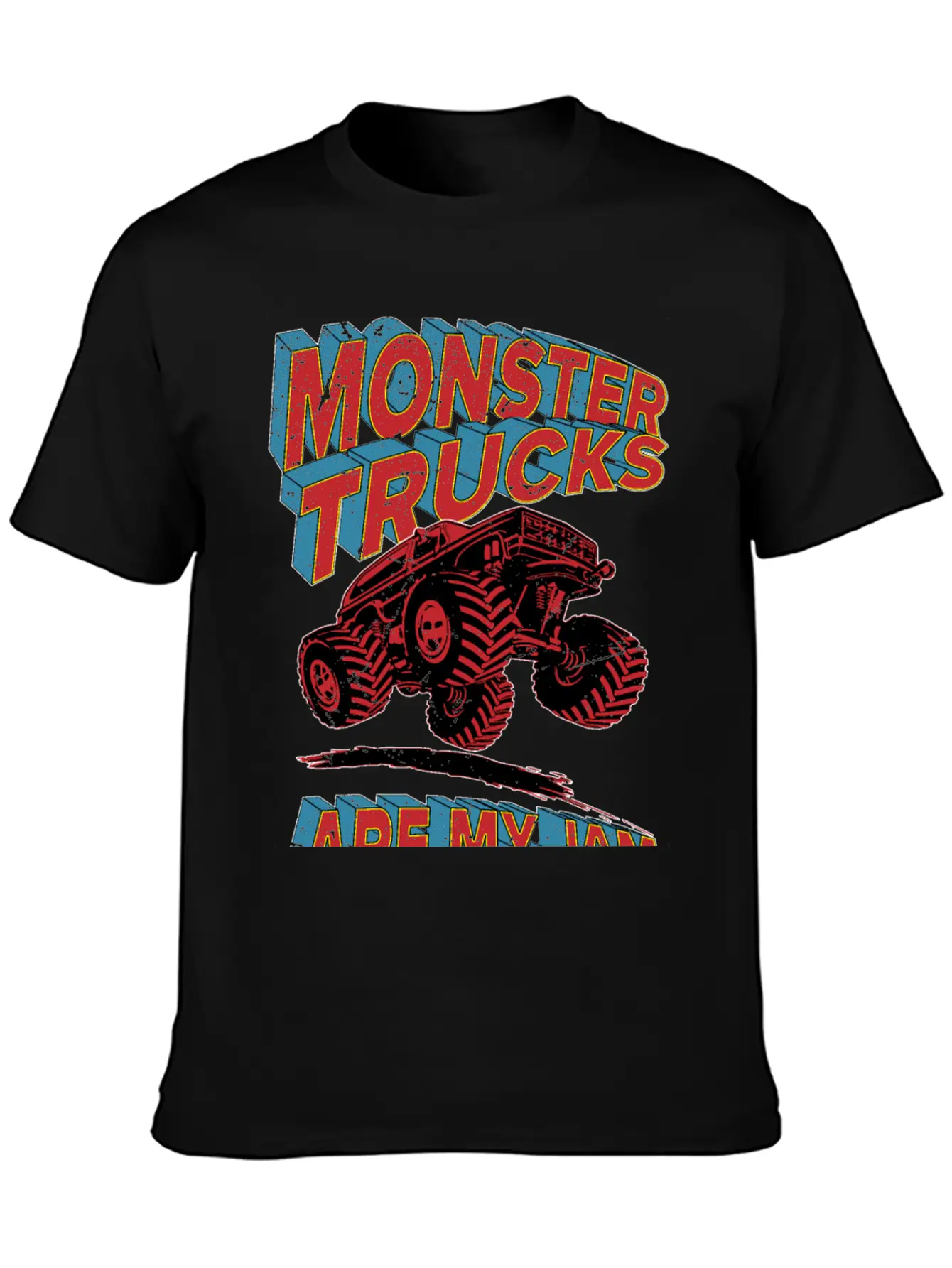 Monster Truck Are My Jam Unisex Short Sleeve Soft Cotton T-Shirt – Casual Everyday Wear
