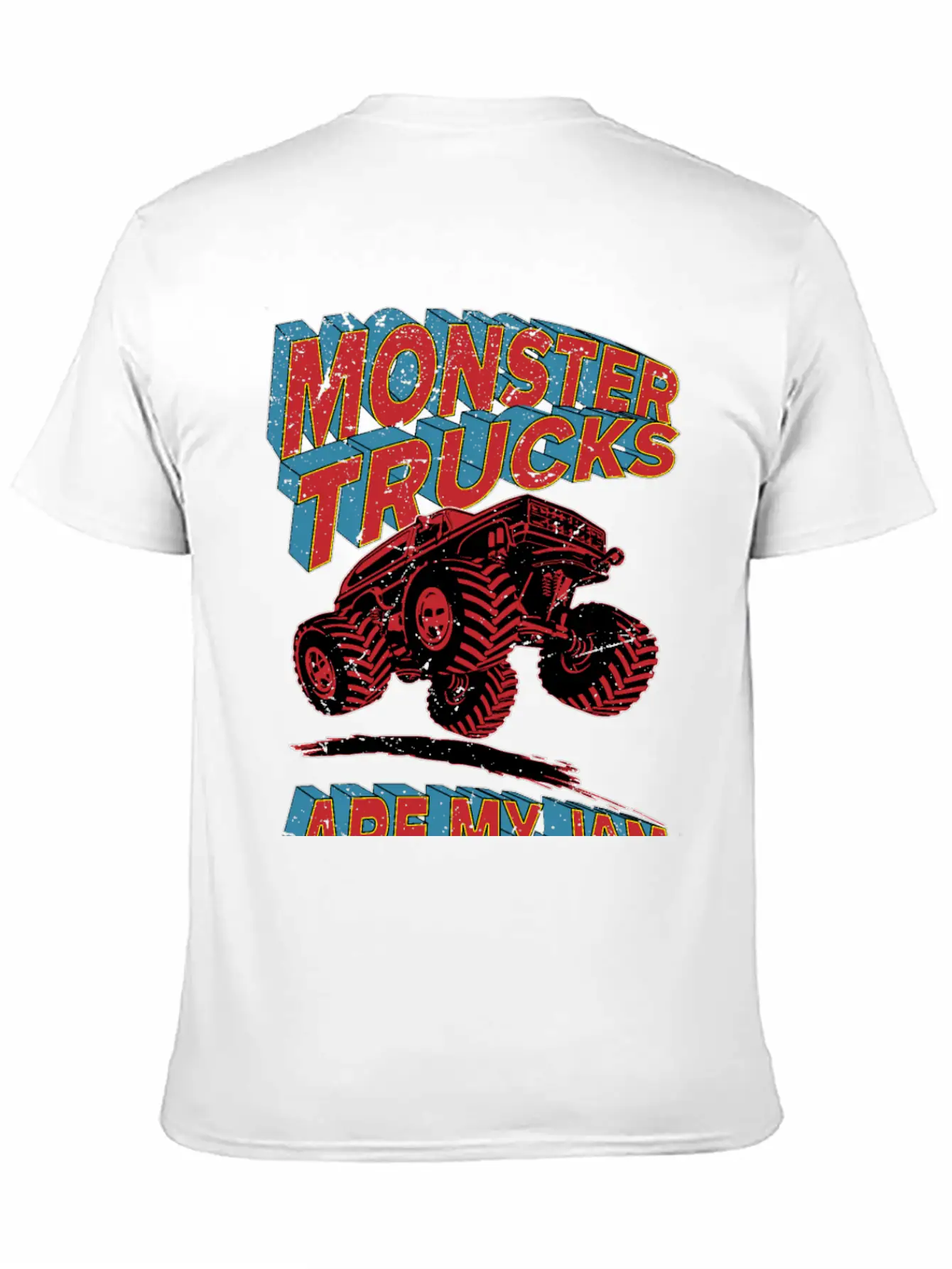 Monster Truck Are My Jam Unisex Short Sleeve Soft Cotton T-Shirt – Casual Everyday Wear