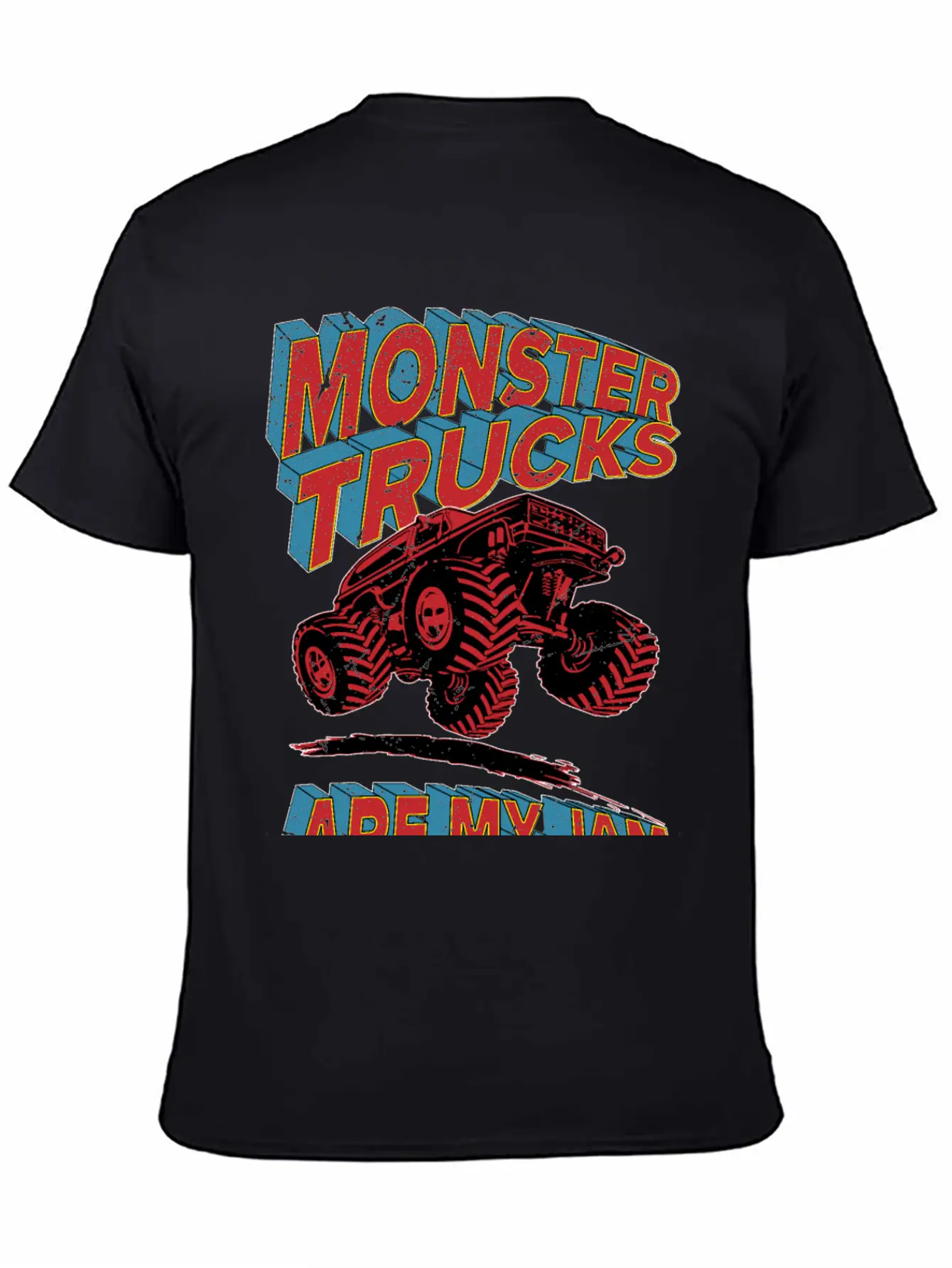 Monster Truck Are My Jam Unisex Short Sleeve Soft Cotton T-Shirt – Casual Everyday Wear