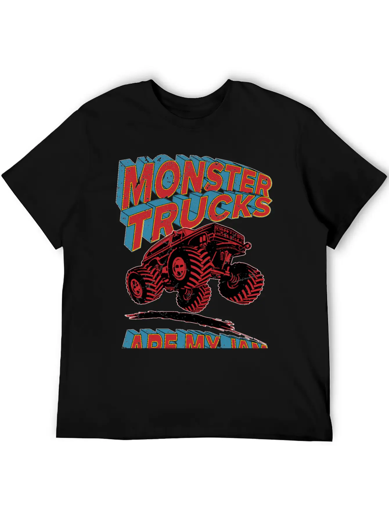 Monster Truck Are My Jam Unisex Short Sleeve Soft Cotton T-Shirt – Casual Everyday Wear