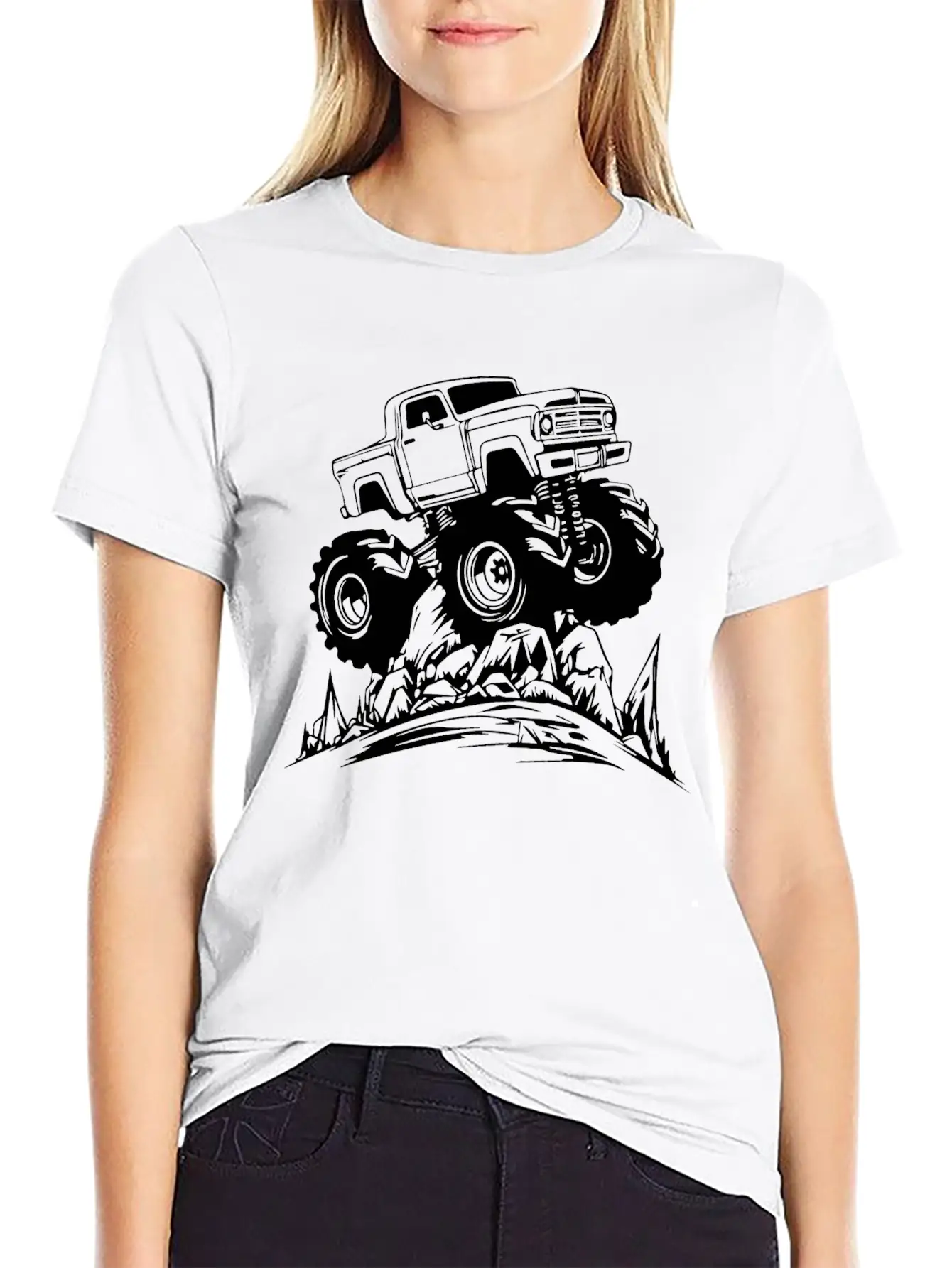 Monster Truck Monstertruck Basic Graphic T-Shirt – Daily Comfort In Soft Cotton