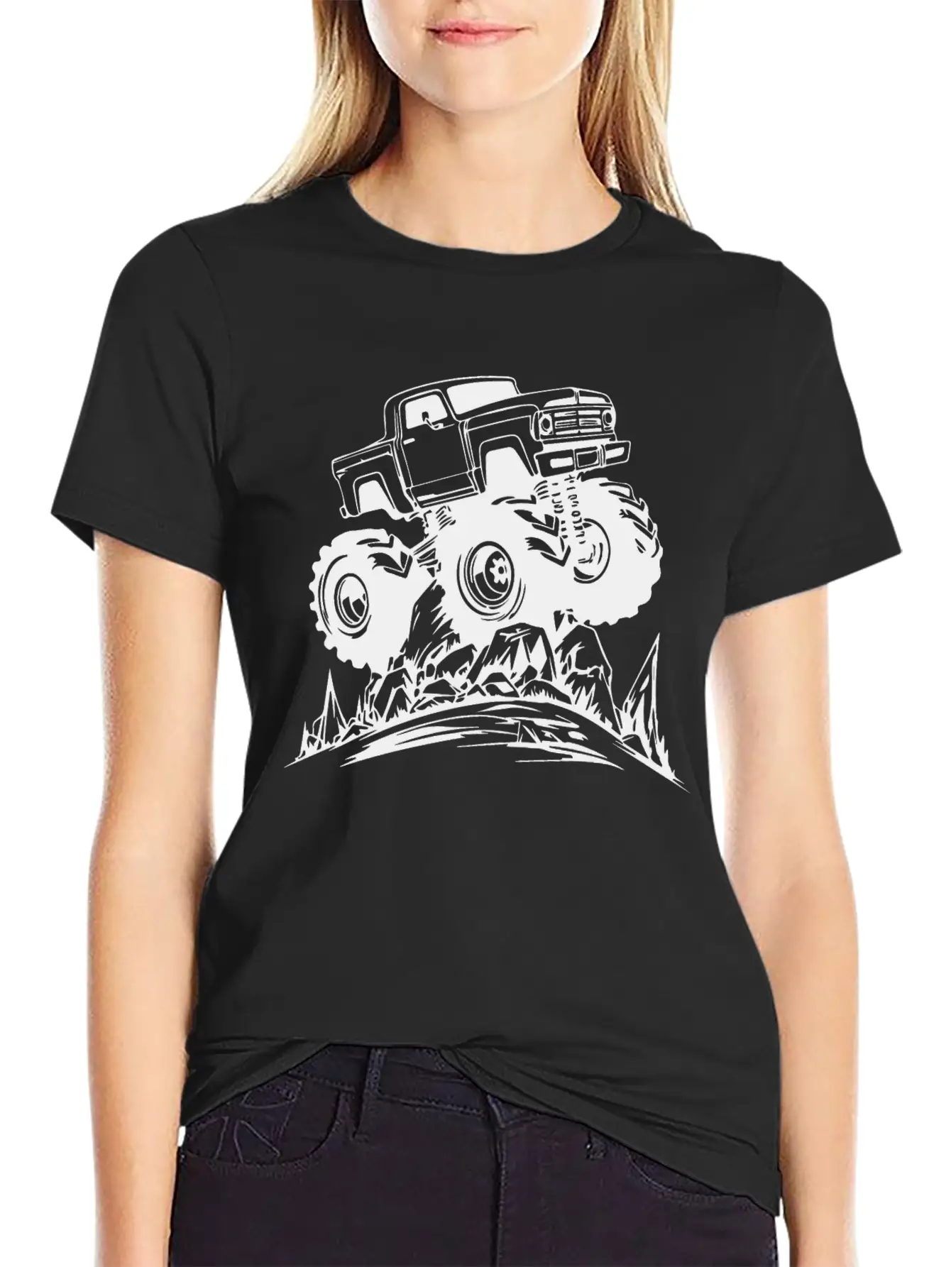 Monster Truck Monstertruck Basic Graphic T-Shirt – Daily Comfort In Soft Cotton