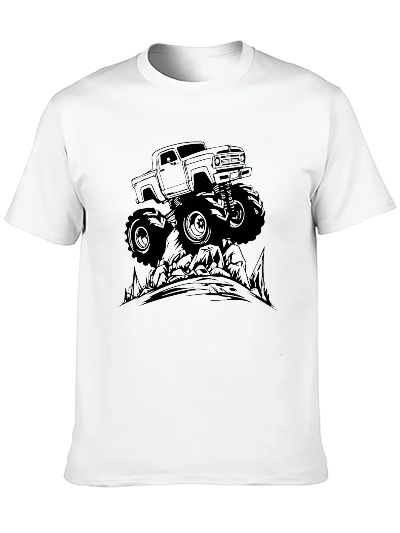 Monster Truck Monstertruck Basic Graphic T-Shirt – Daily Comfort In Soft Cotton