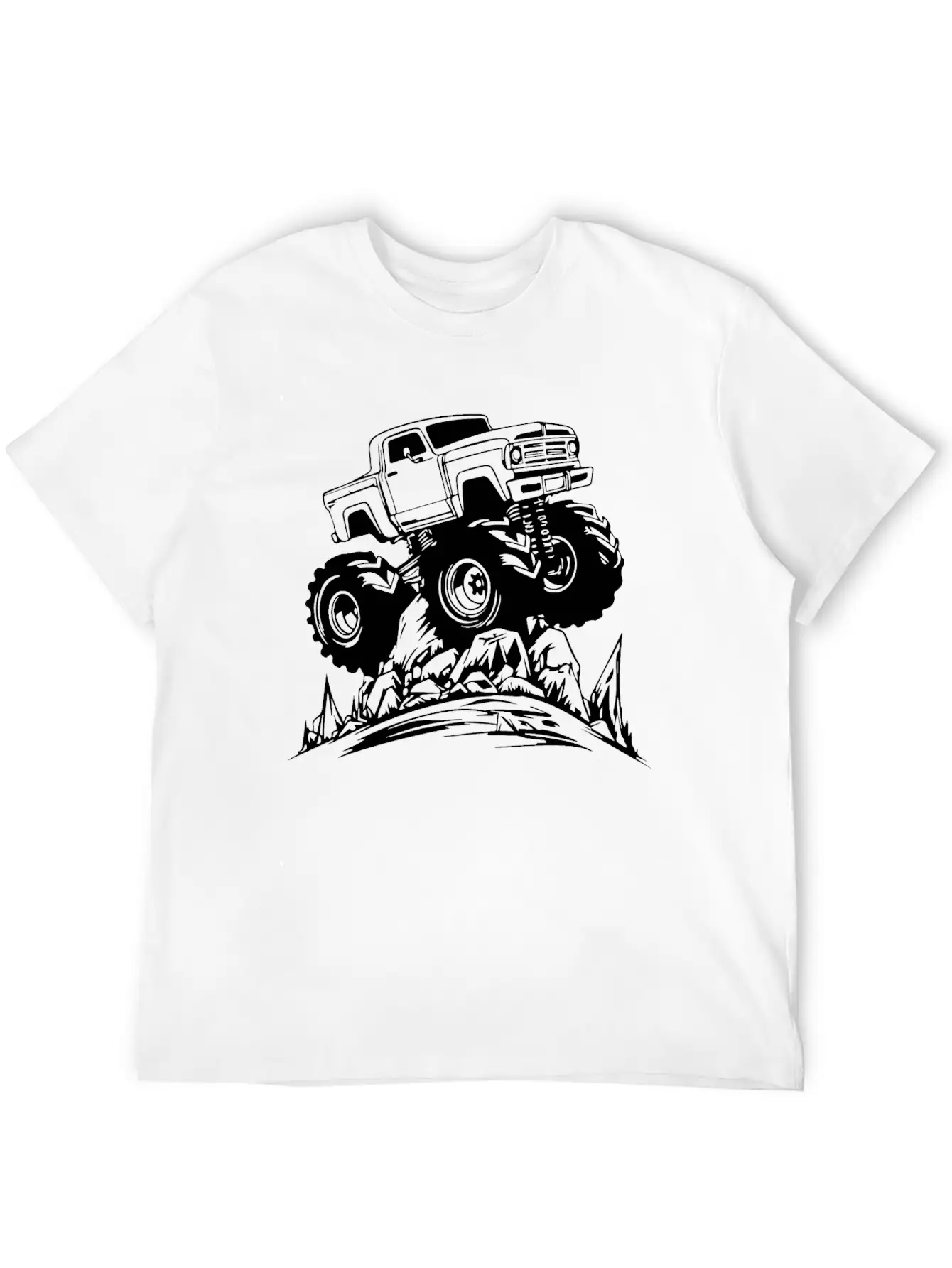 Monster Truck Monstertruck Basic Graphic T-Shirt – Daily Comfort In Soft Cotton