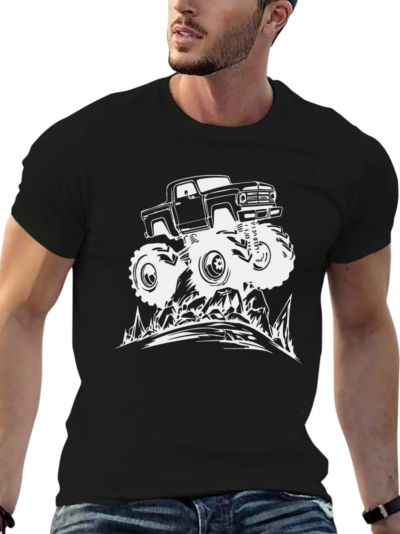Monster Truck Monstertruck Basic Graphic T-Shirt – Daily Comfort In Soft Cotton