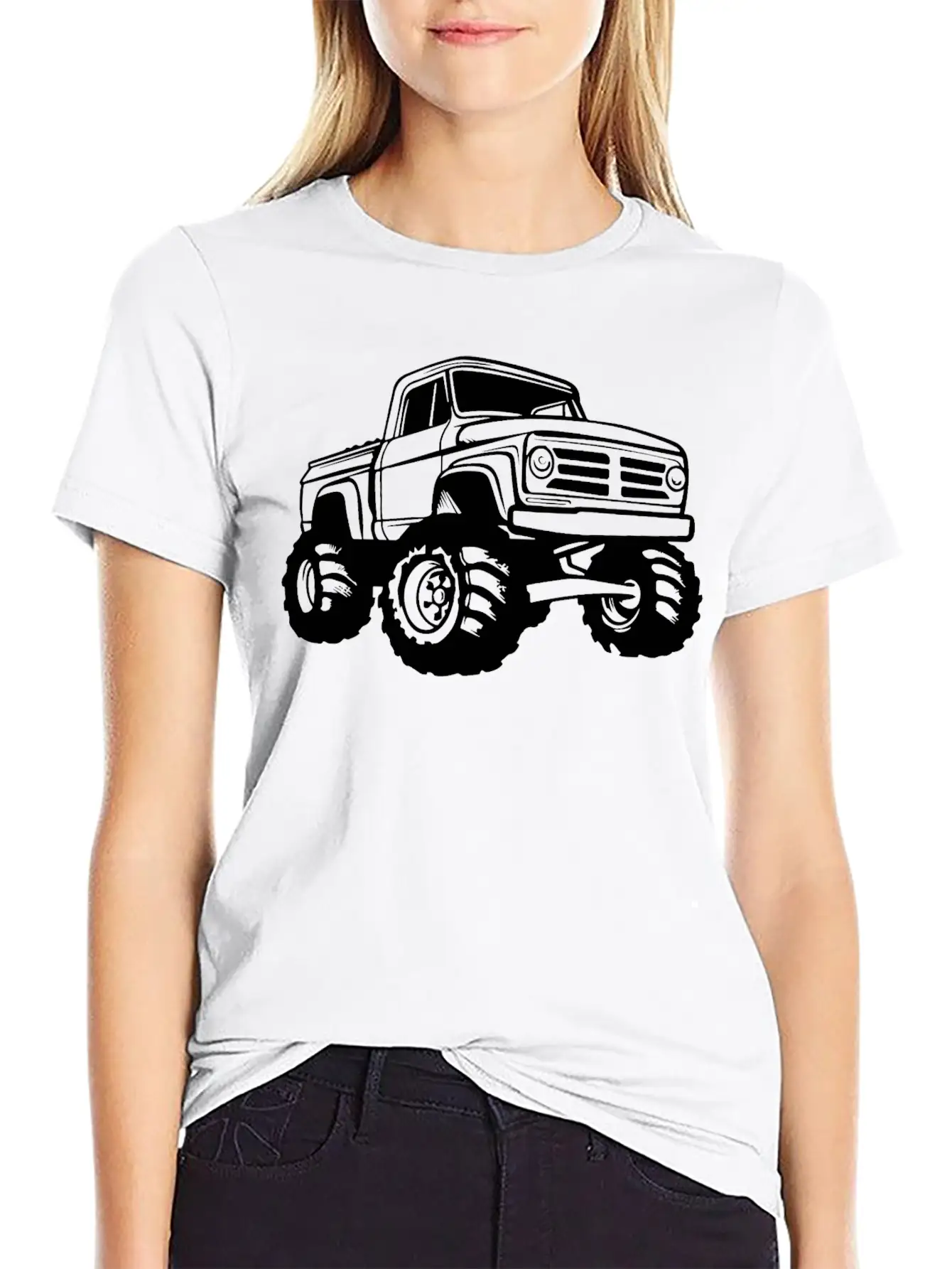 Monster Truck Monstertruck Unisex Short Sleeve Soft Cotton T-Shirt – Casual Everyday Wear