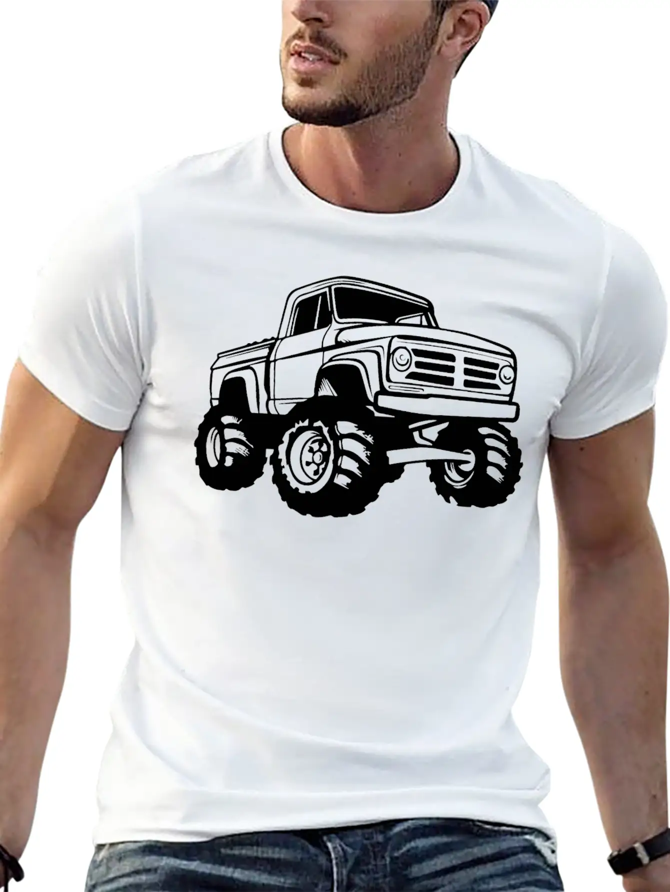 Monster Truck Monstertruck Unisex Short Sleeve Soft Cotton T-Shirt – Casual Everyday Wear
