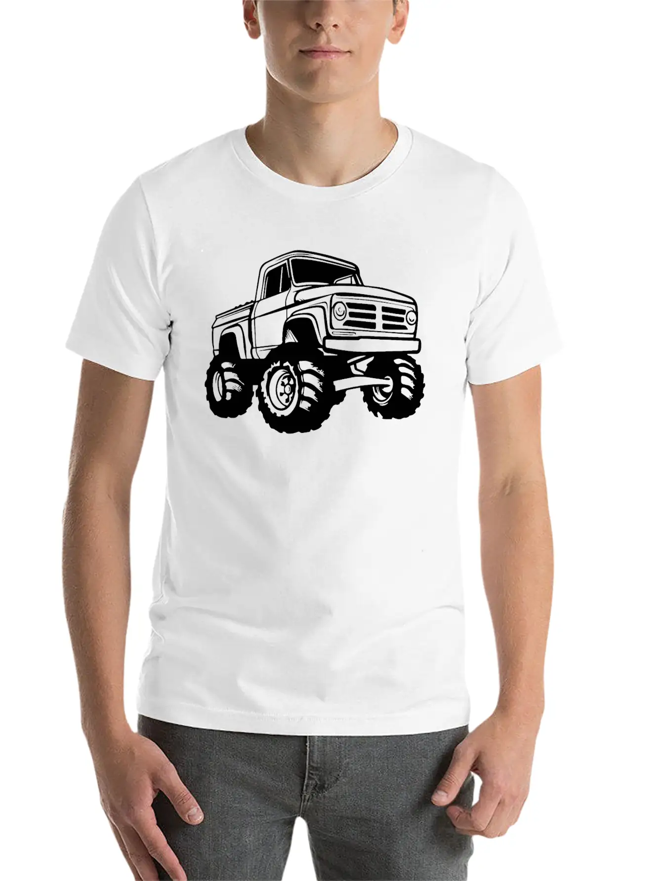 Monster Truck Monstertruck Unisex Short Sleeve Soft Cotton T-Shirt – Casual Everyday Wear