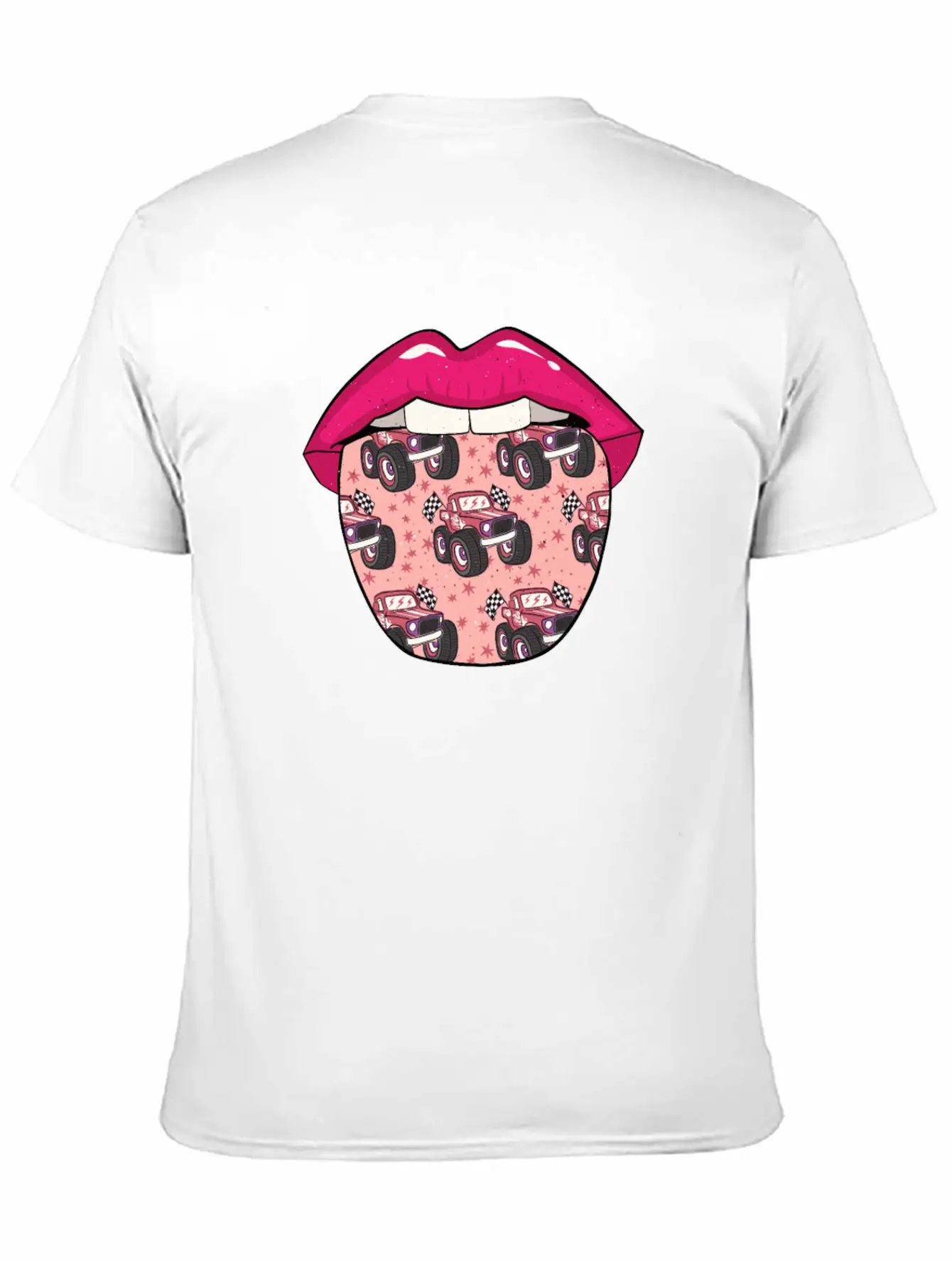 Monster Truck Tongue Stylish Everyday T-Shirt – Unisex Basic Cotton Tee